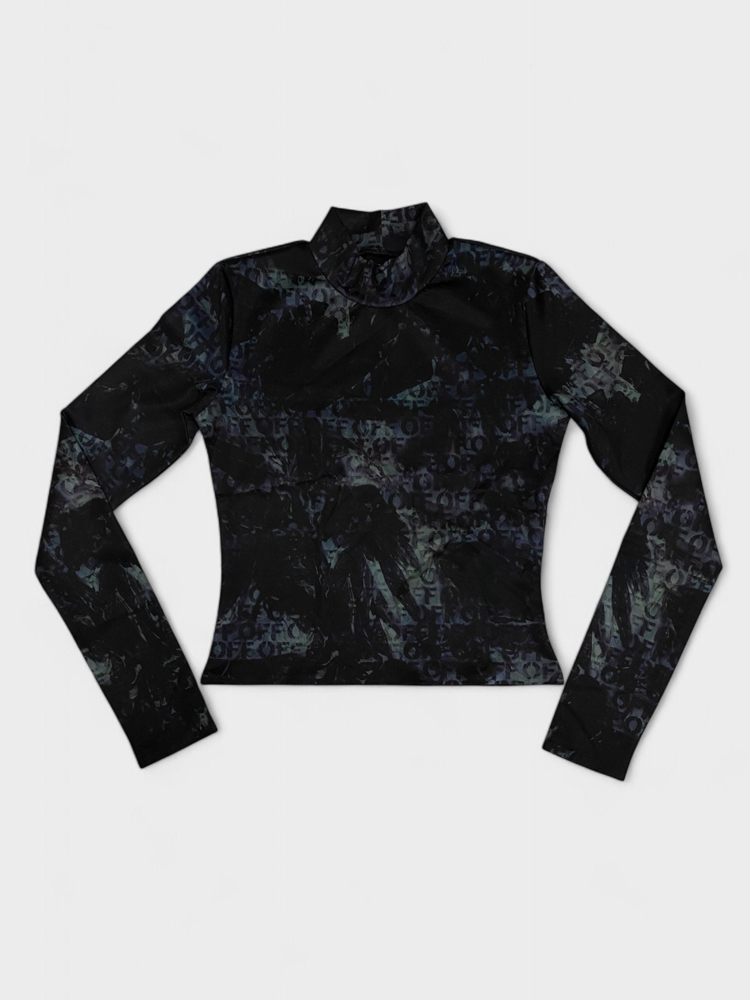 Off - White Off All Over Print Sleek L/S Top - Supplied FashionOff - White