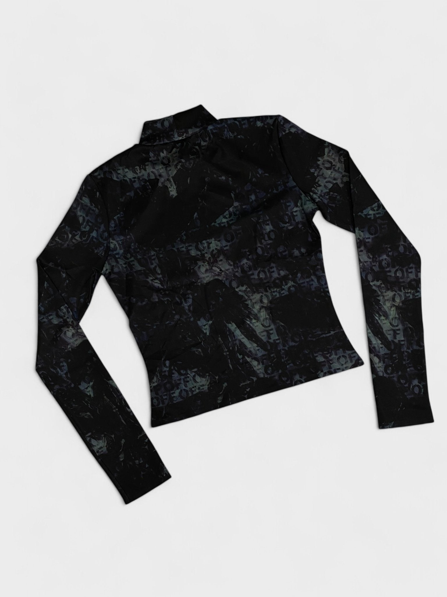 Off - White Off All Over Print Sleek L/S Top - Supplied FashionOff - White