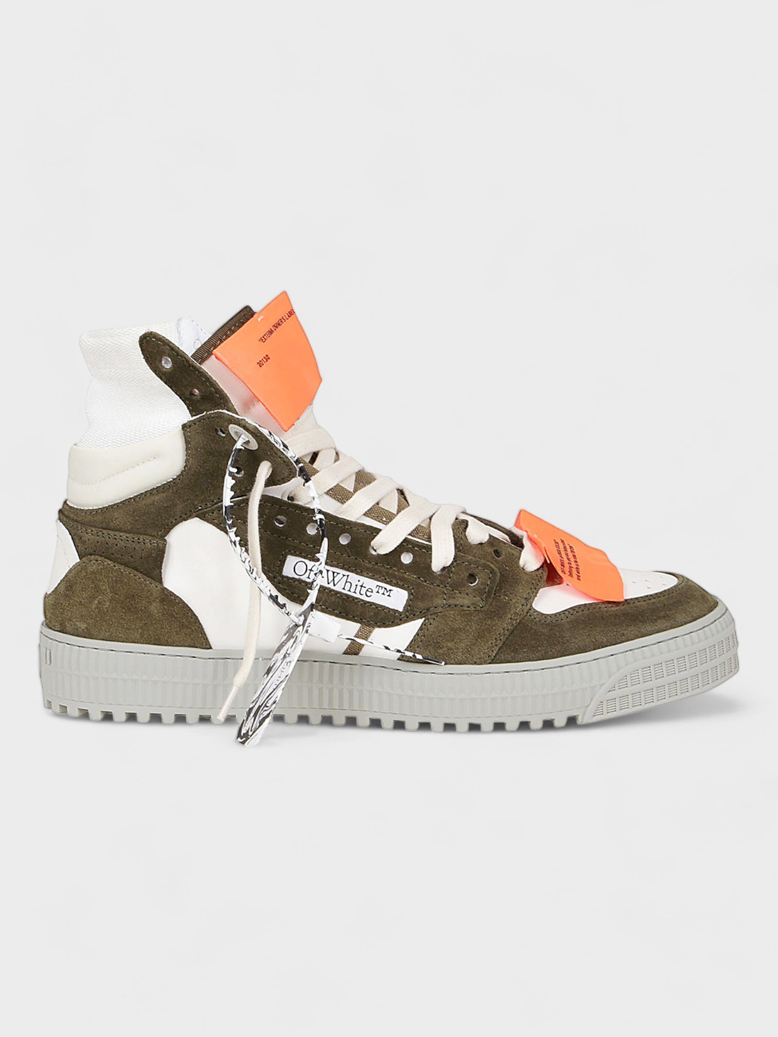 Off-White Off Court 3.0 High-Top Sneakers Khaki Green - Supplied Fashion Off White