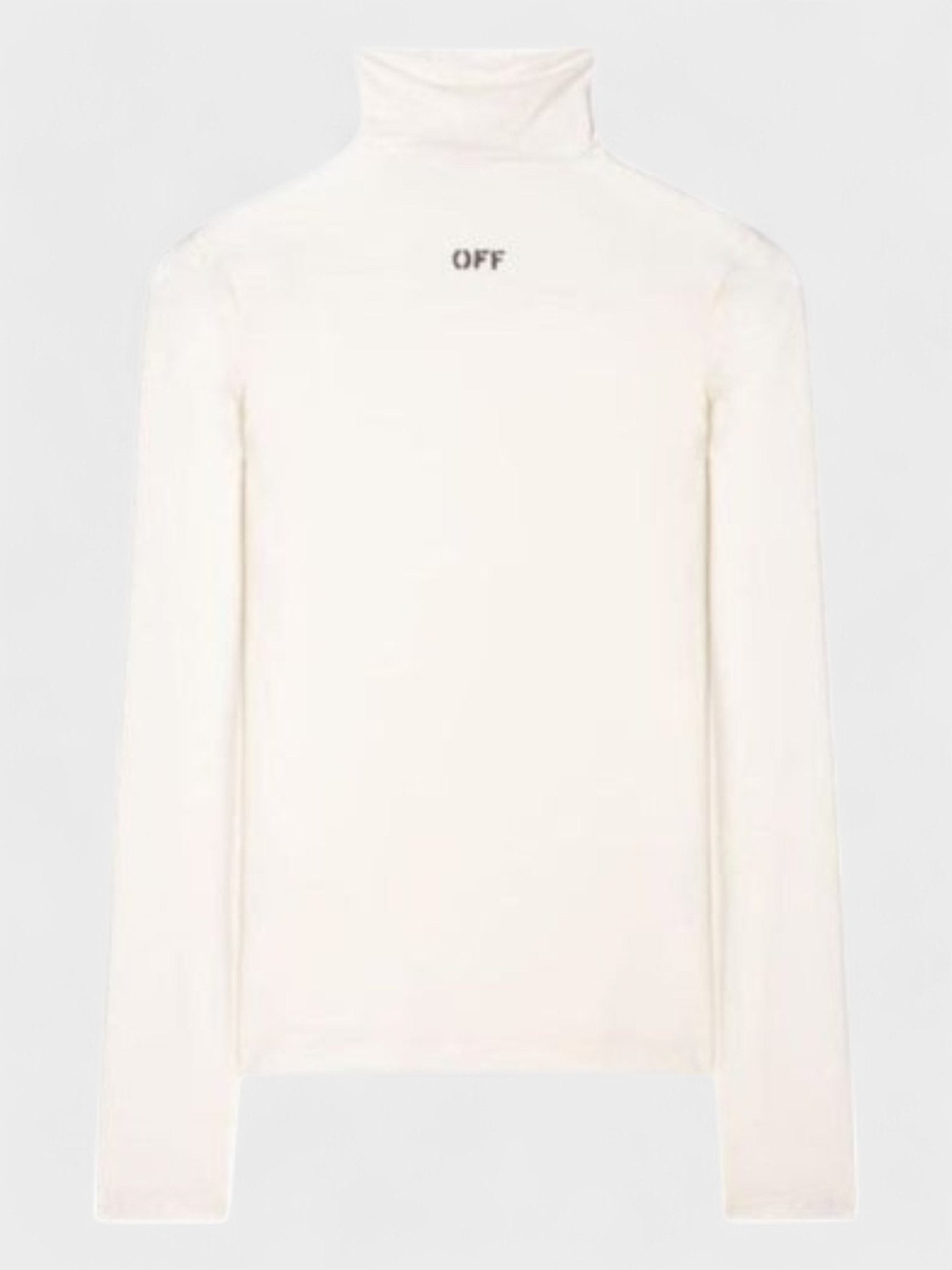 Off - White Off Stamp Longsleeve Turtle Neck White - Supplied FashionOff White