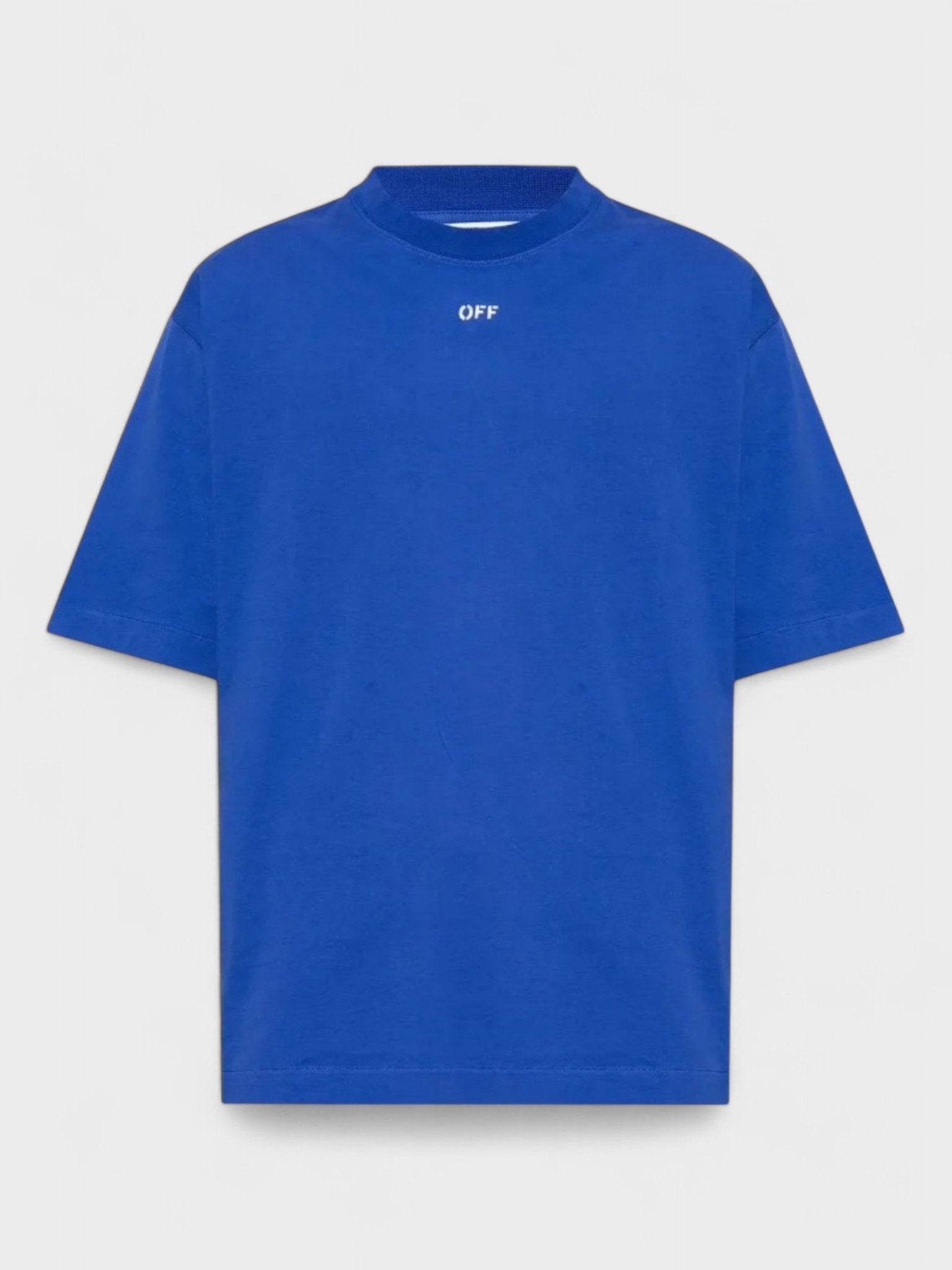 Off - White Off Stamp Skate T Shirt Blue - Supplied FashionOff White