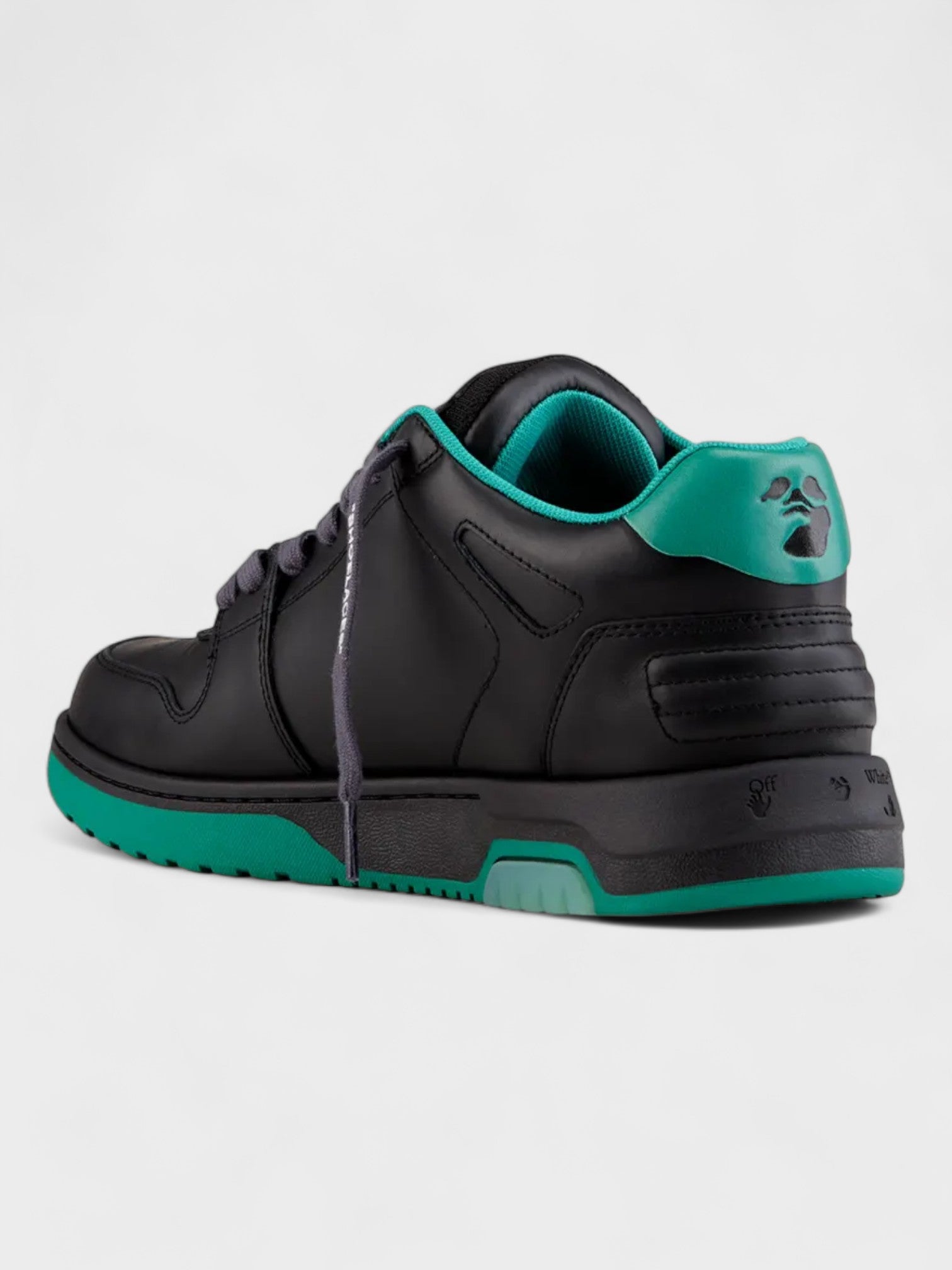 Off-White Out Of Office Leather Sneaker Black/ Green - Supplied LuxuryOff-White