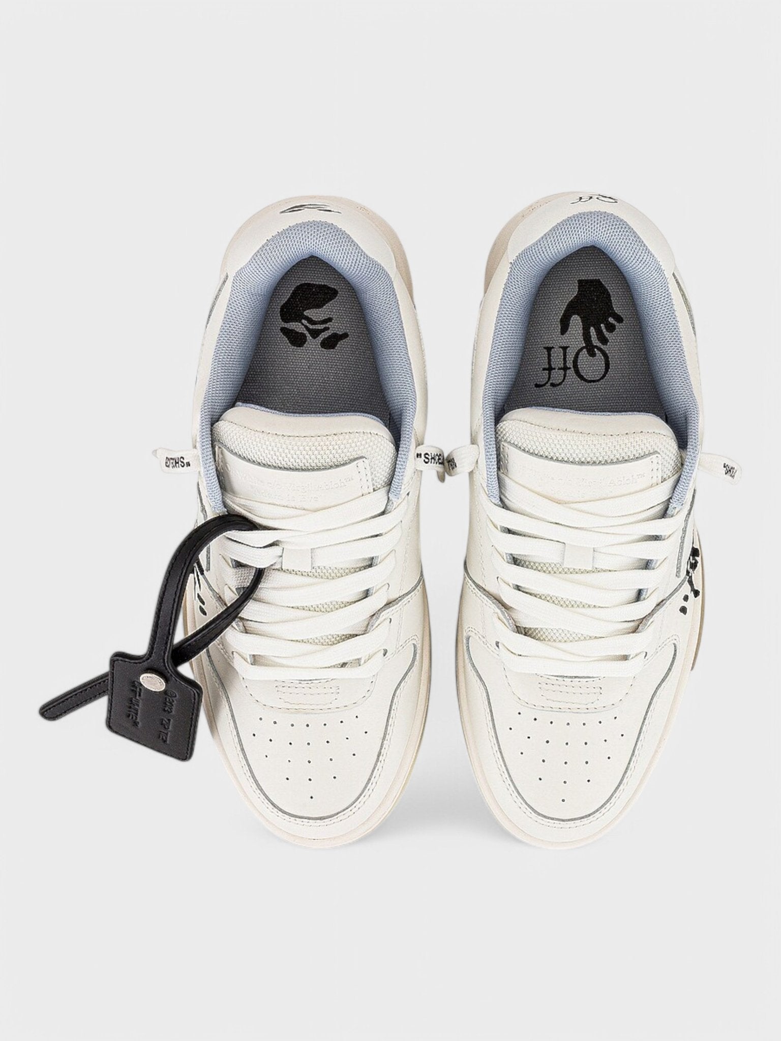 Off - White Out Of Office Low "For Walking" White Black - Supplied FashionOff - White