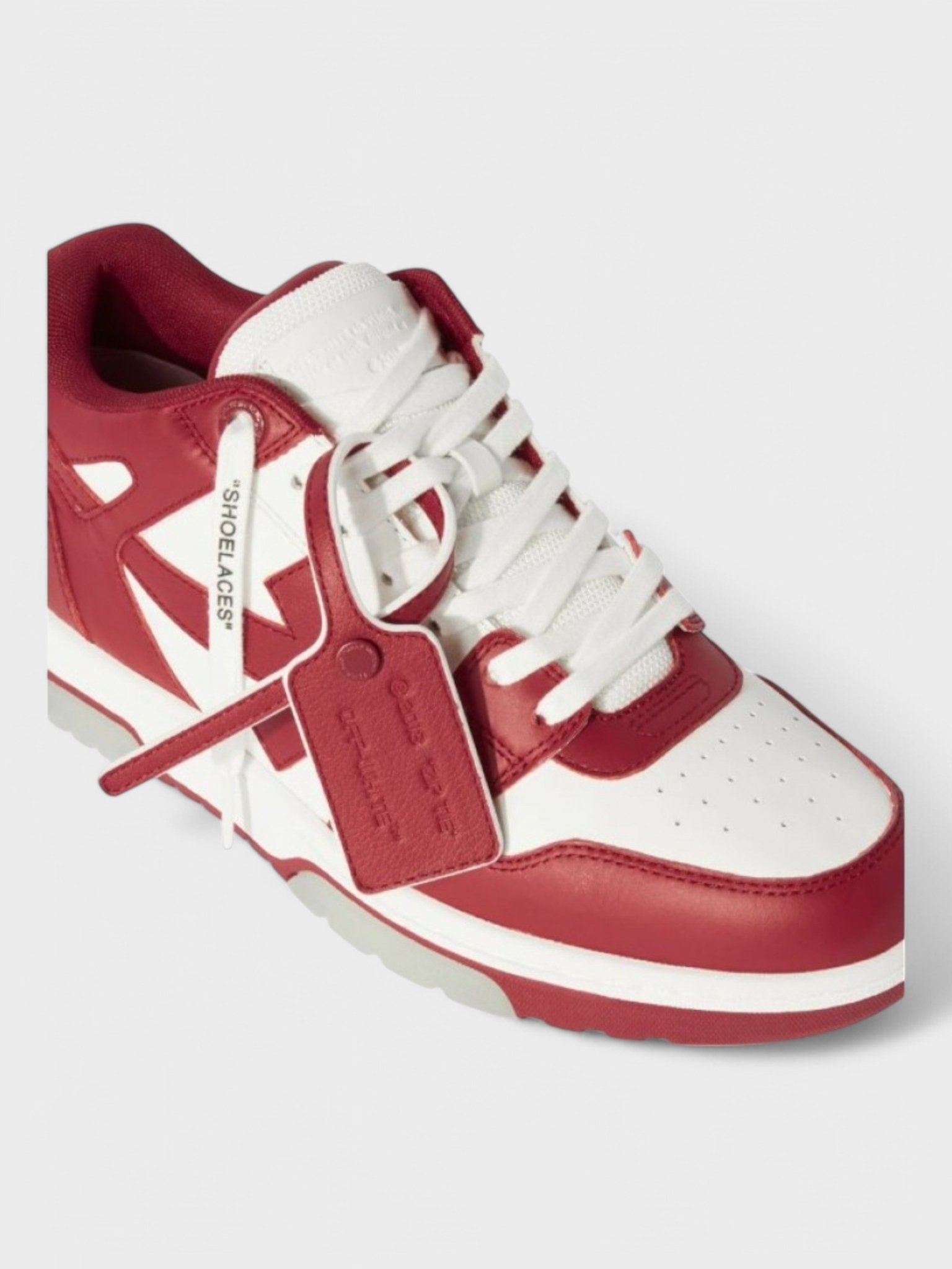 Off - White Out Of Office Ooo Low Tops Red - Supplied FashionOFF WHITE