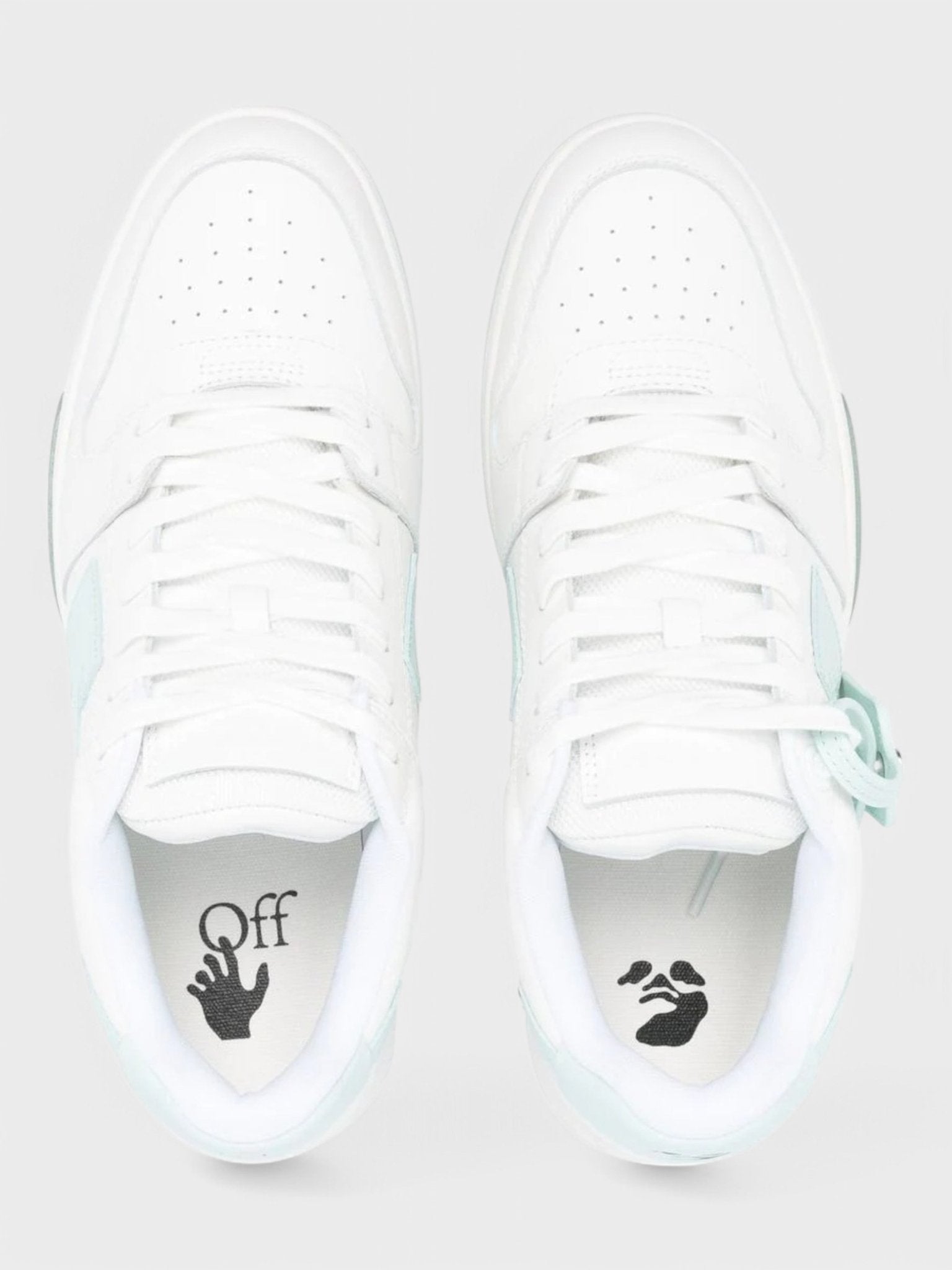 Off - White Out Of Office Ooo Low Tops White Mint - Supplied FashionOFF WHITE