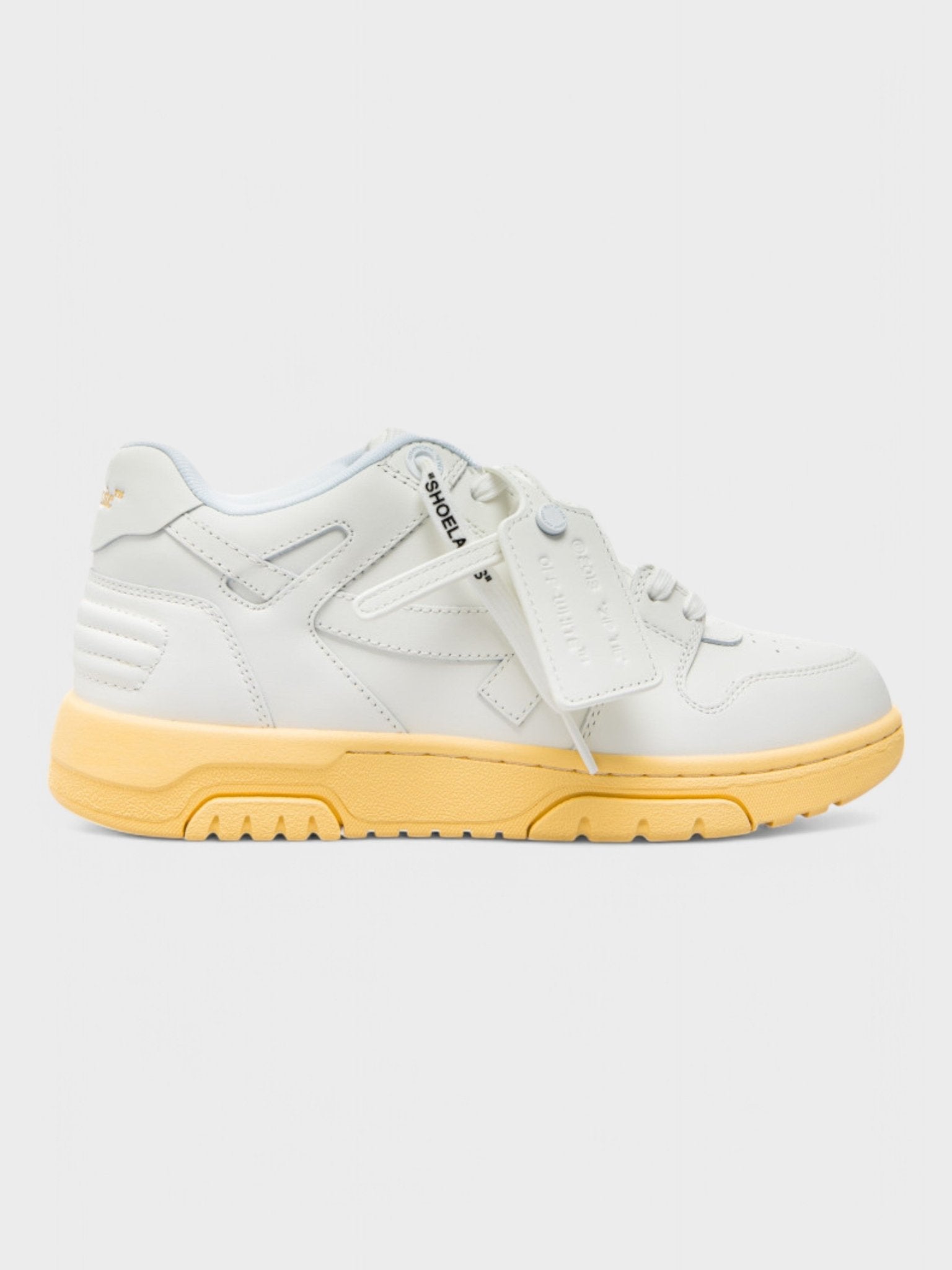 Off - White Out Of Office Ooo Low Tops White Yellow - Supplied FashionOFF WHITE