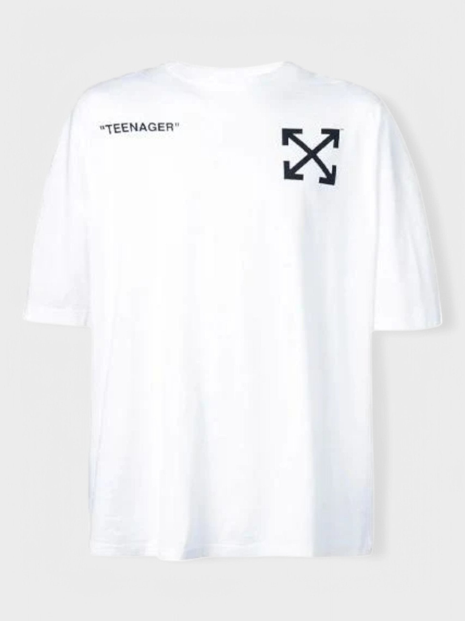 Off - White Oversized Flamed Bart T-Shirt White/Multicolor - Supplied FashionOFF WHITE