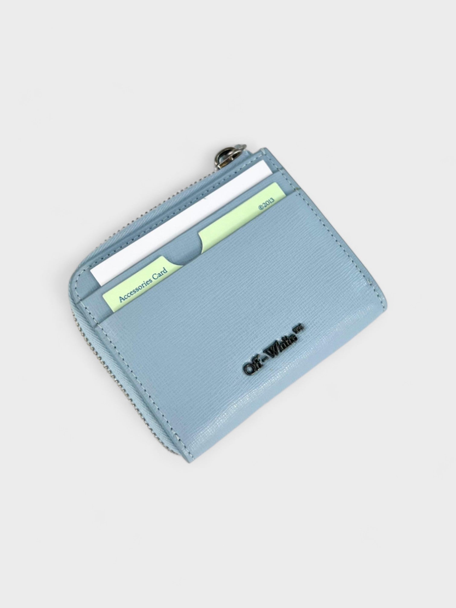 Off White Paris Coin Pouch Light Blue - Supplied LuxuryOff-White