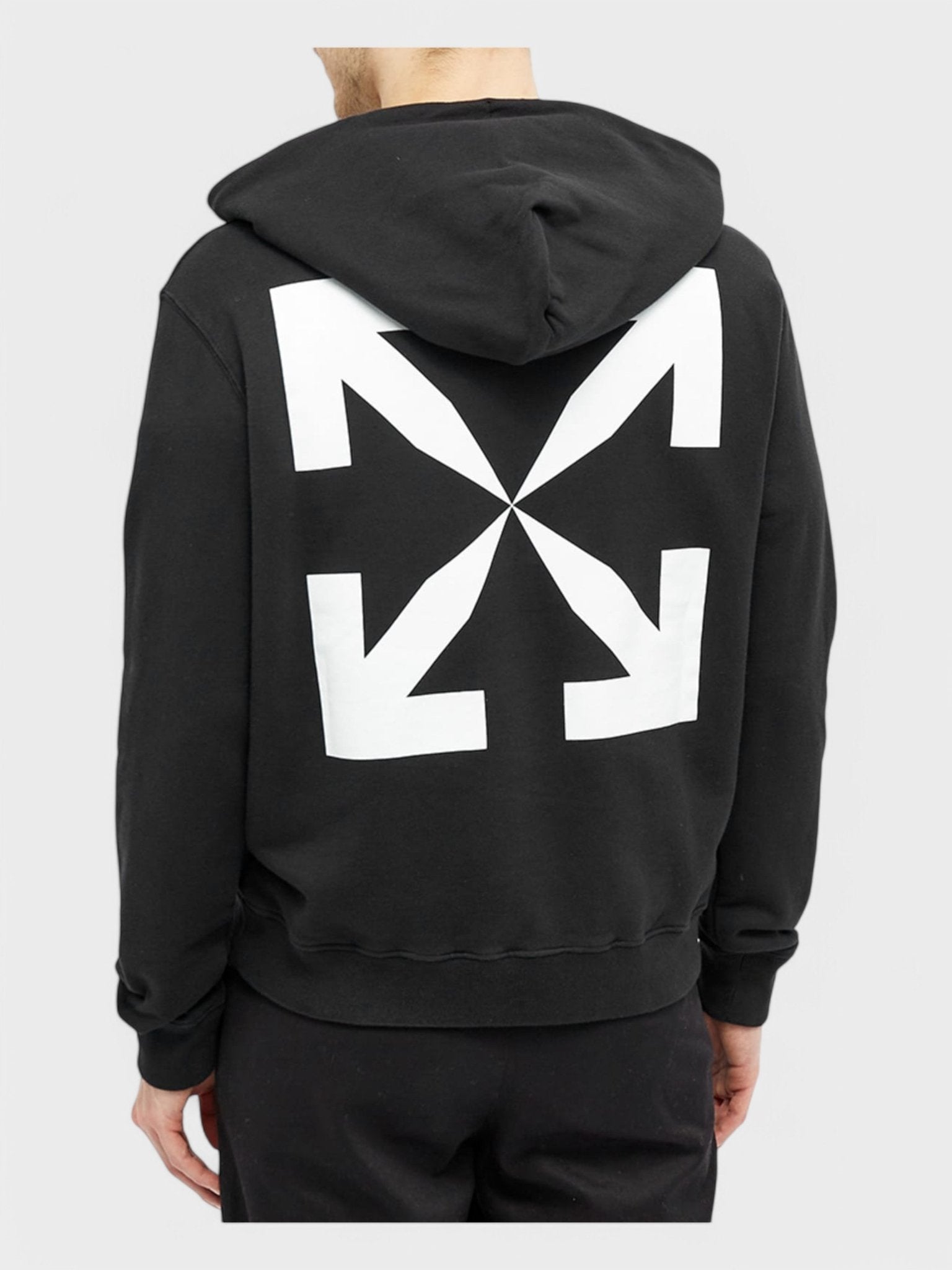 Off - White Pascal Print Slim Hoodie 'Black/White' - Supplied FashionOff White