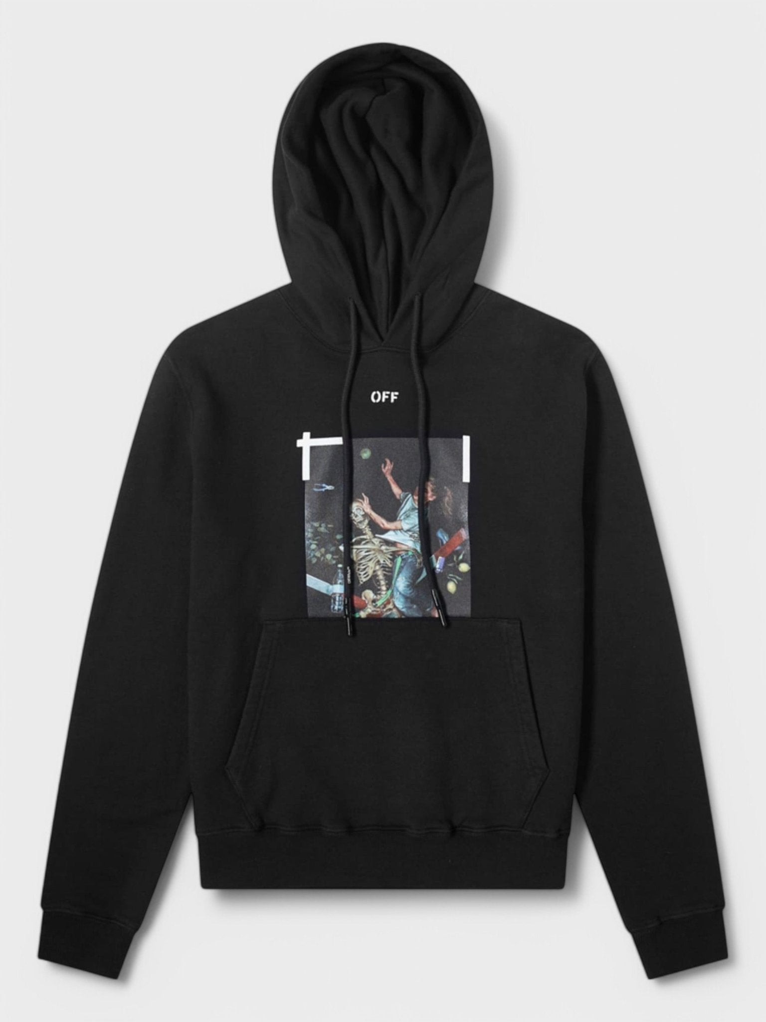 Off - White Pascal Print Slim Hoodie 'Black/White' - Supplied FashionOff White