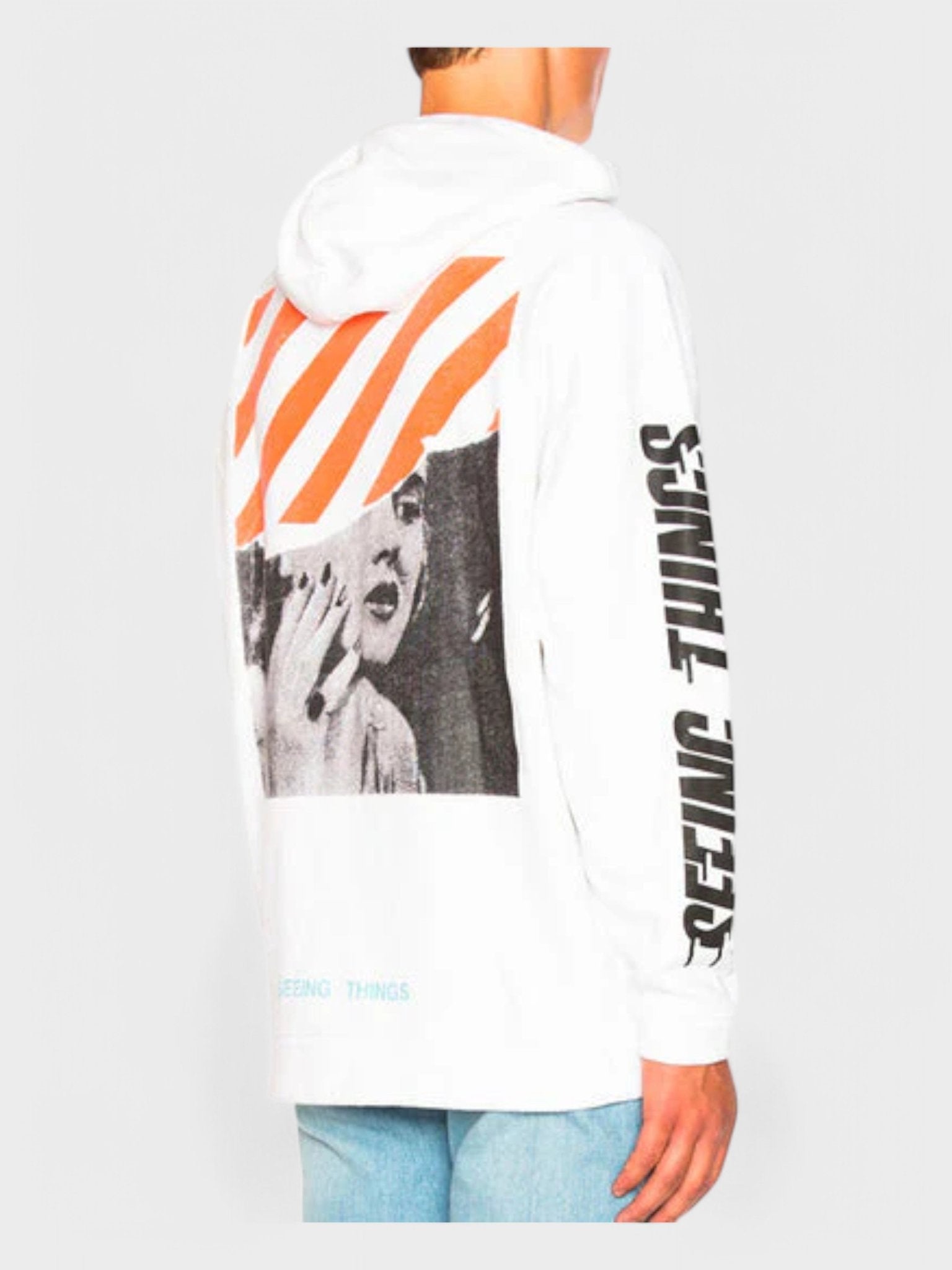 Off - White Photocopy Over Hoodie White - Supplied FashionOFF WHITE