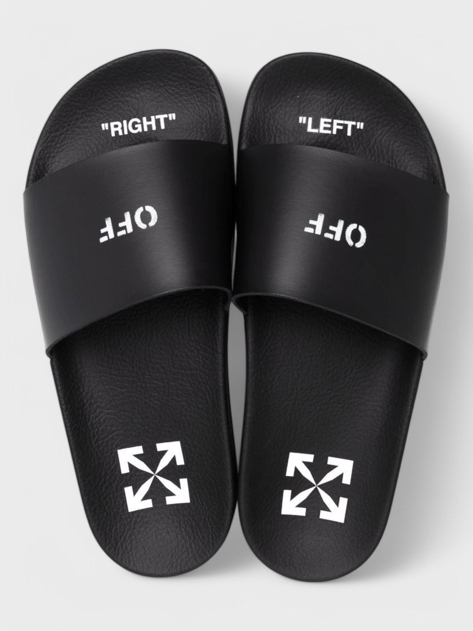 Off - White Pool Slides Black - Supplied FashionOFF WHITE