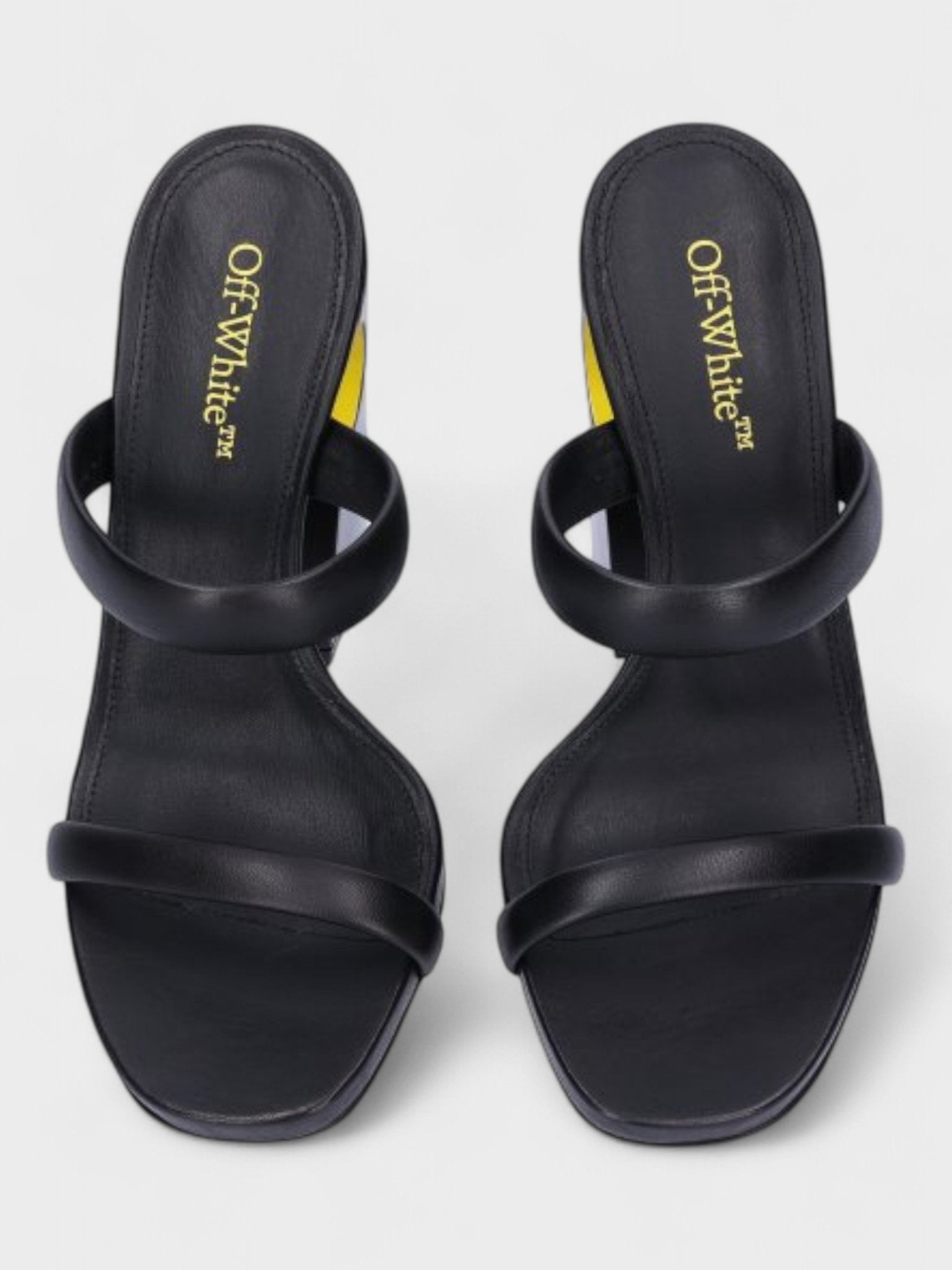 Off - White Pop Bulky Nappa Mule Black Yellow - Supplied FashionOff White