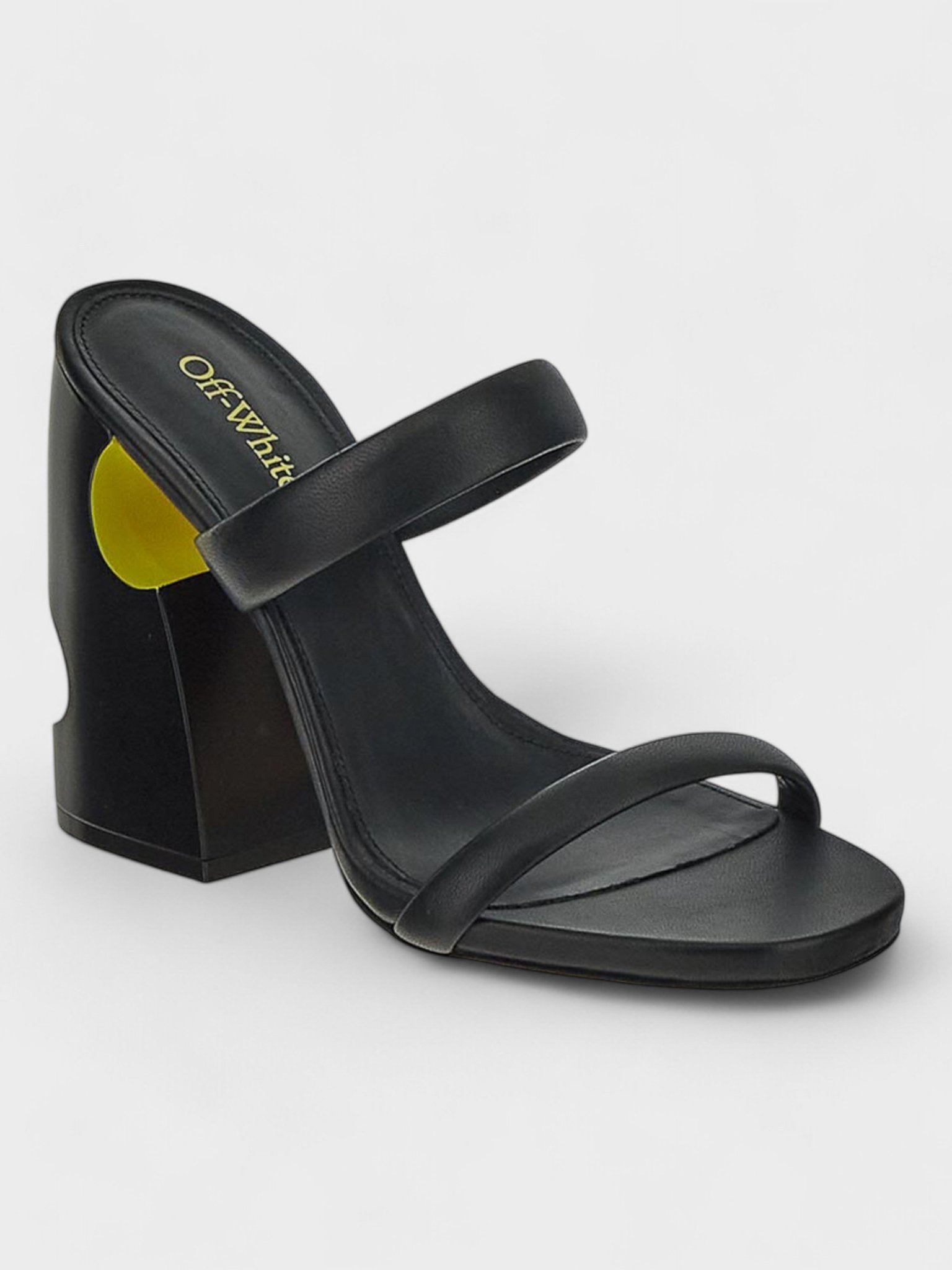 Off - White Pop Bulky Nappa Mule Black Yellow - Supplied FashionOff White