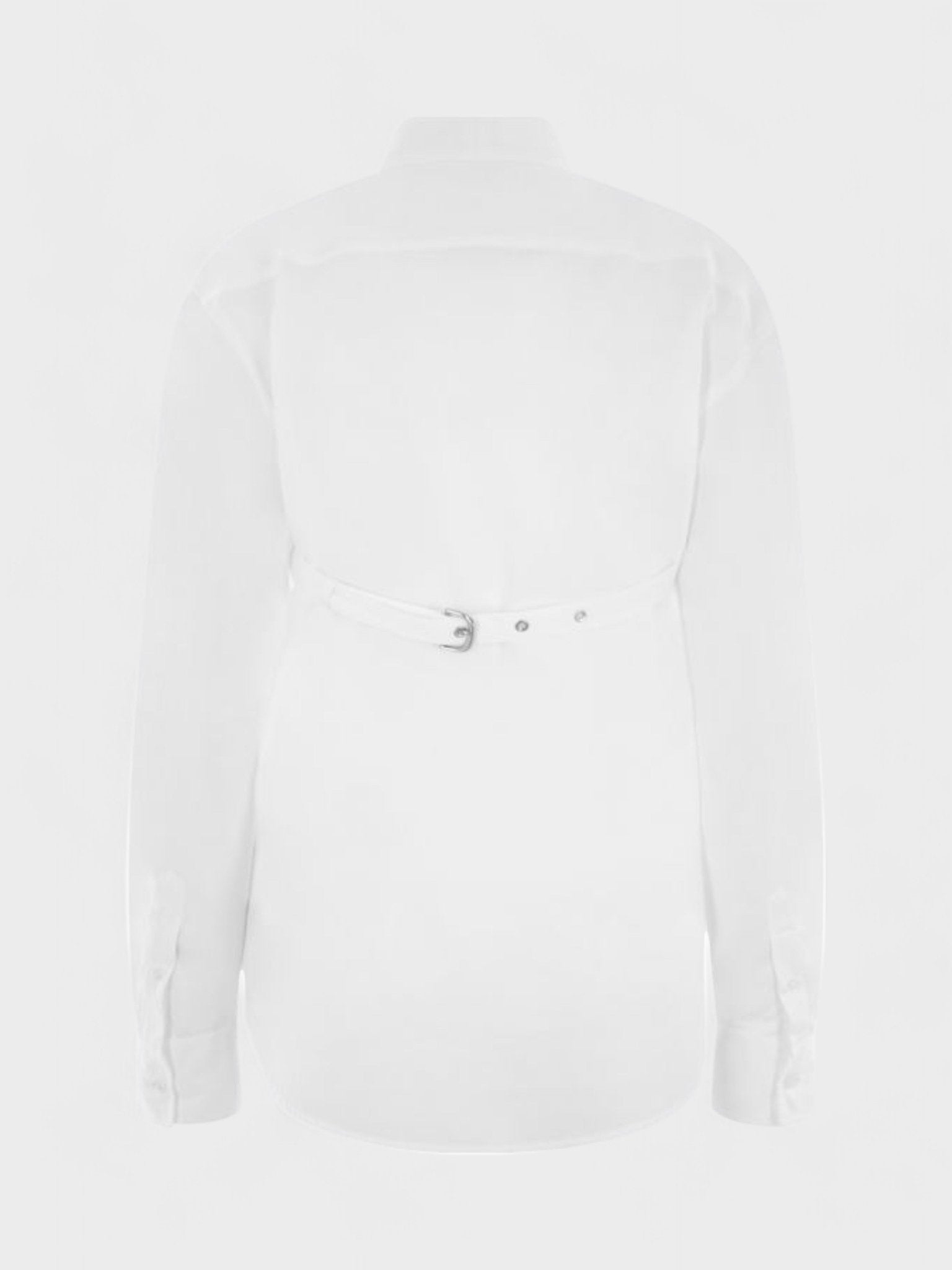 Off - White Poplin Cross Belt Shirt White - Supplied FashionOff White