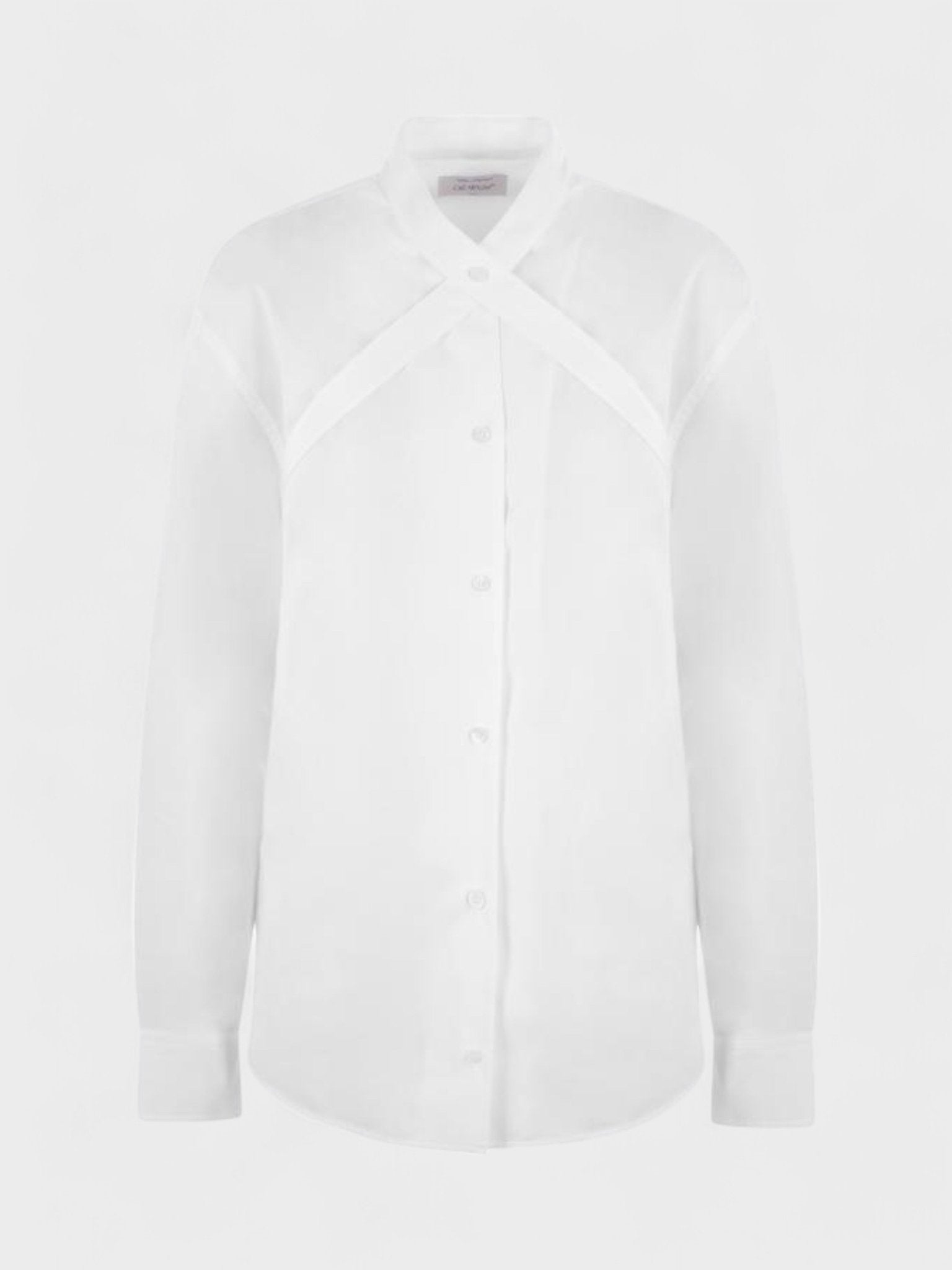 Off - White Poplin Cross Belt Shirt White - Supplied FashionOff White