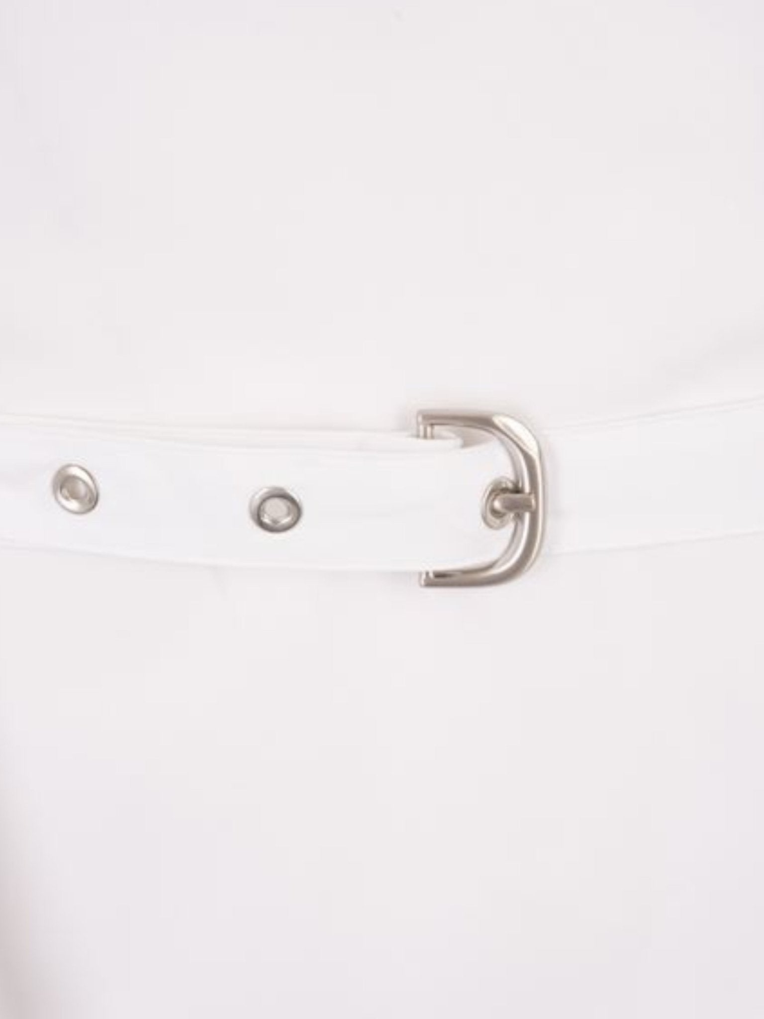 Off - White Poplin Cross Belt Shirt White - Supplied FashionOff White