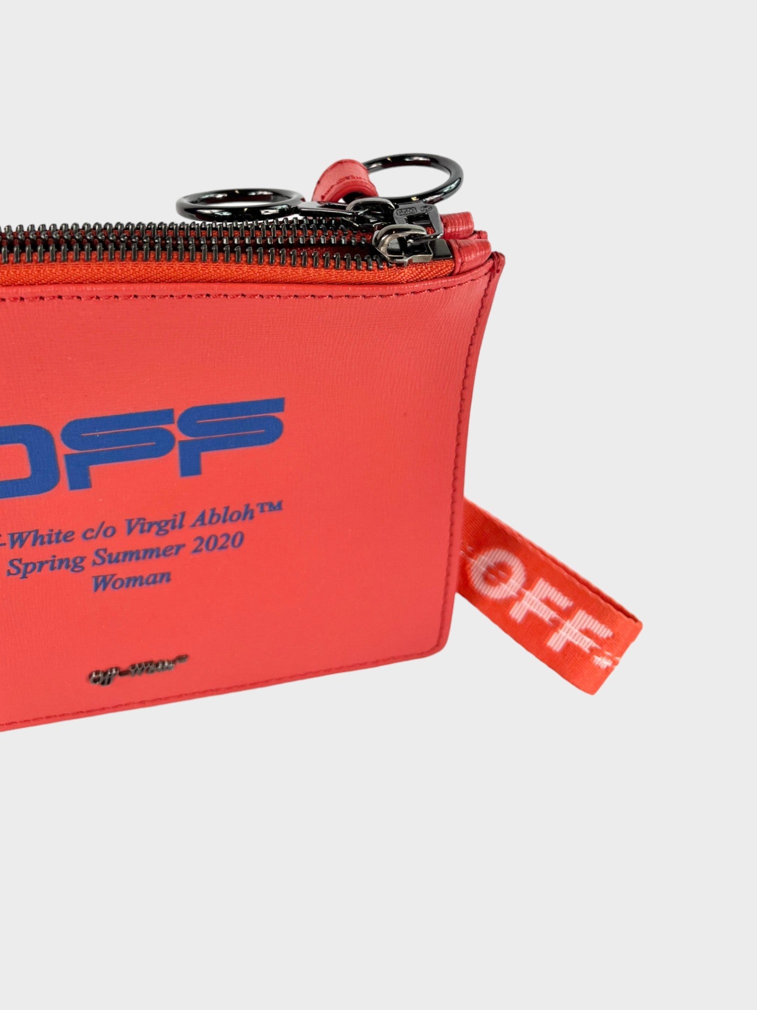 Off White Pouch Coral Red Blue - Supplied LuxuryOff-White