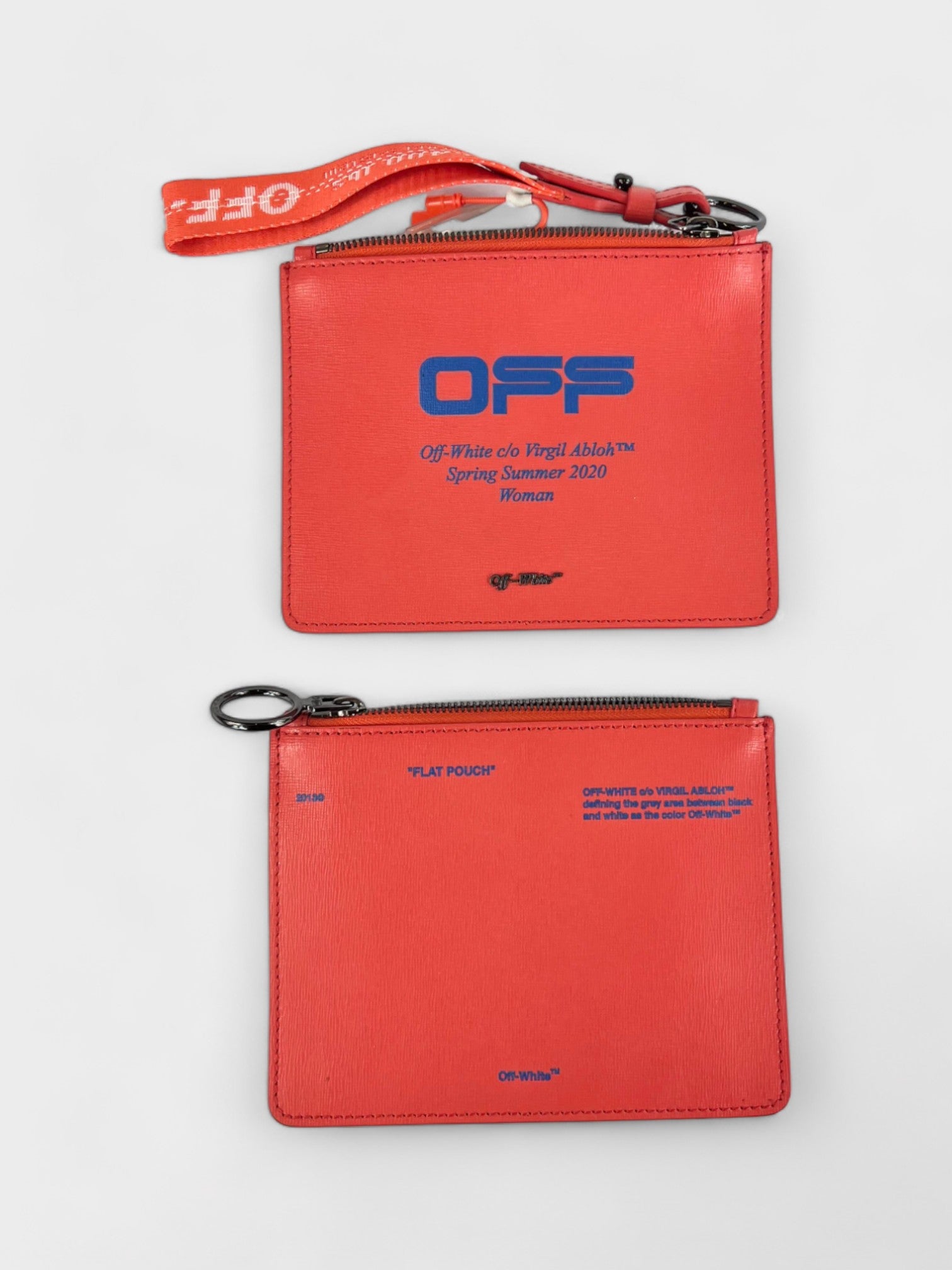 Off White Pouch Coral Red Blue - Supplied LuxuryOff-White