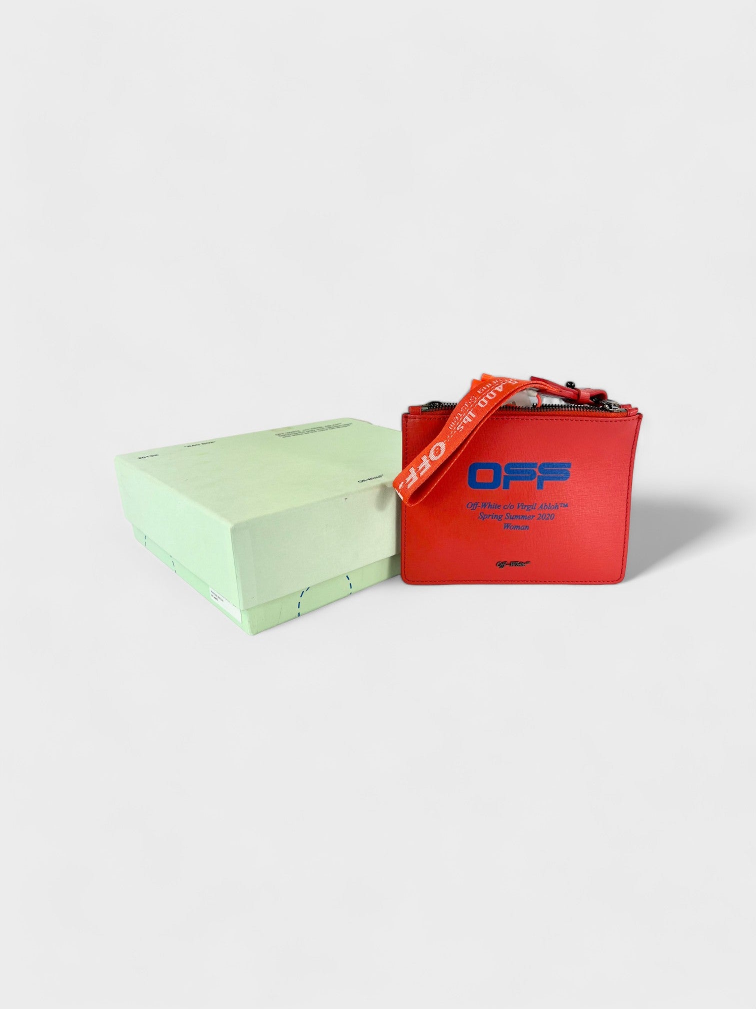 Off White Pouch Coral Red Blue - Supplied LuxuryOff-White