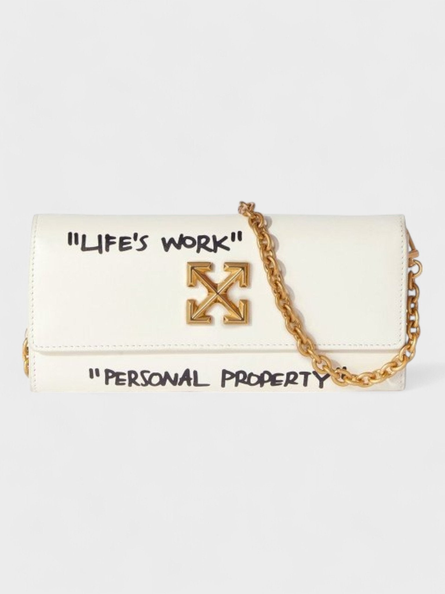 Off - White Quote Jitney Wallet On Chain White - Supplied FashionOff White