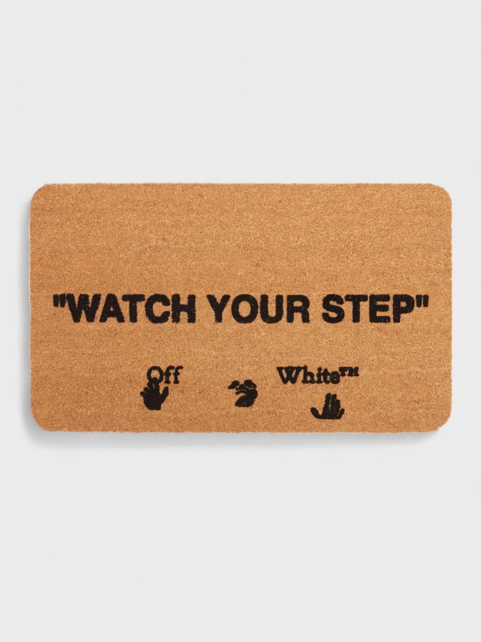 Off - White Quote Motif Doormat - Supplied FashionOff White