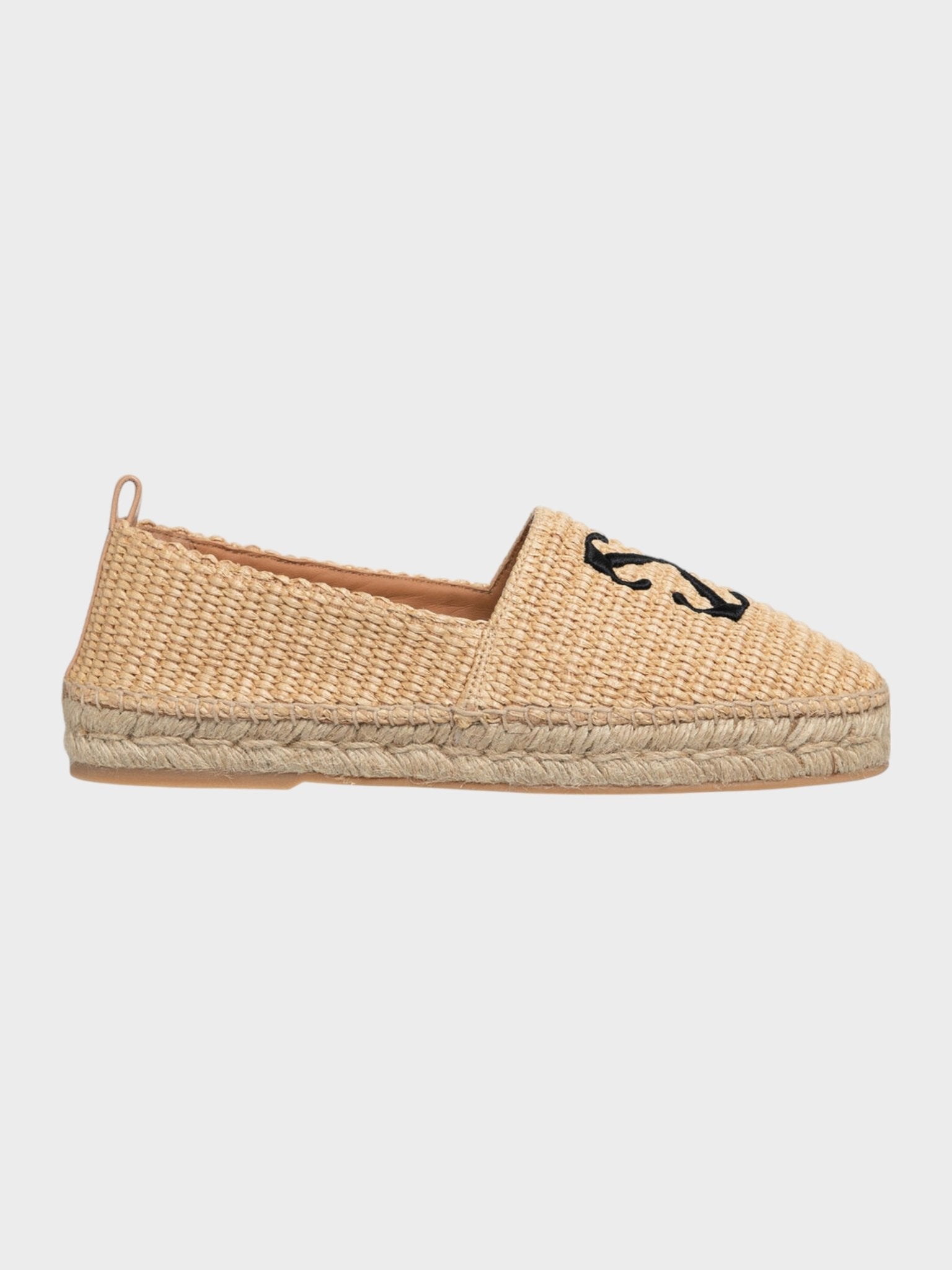 Off White Raffia Arrow Espadrillas Beige Black - Supplied FashionOff White