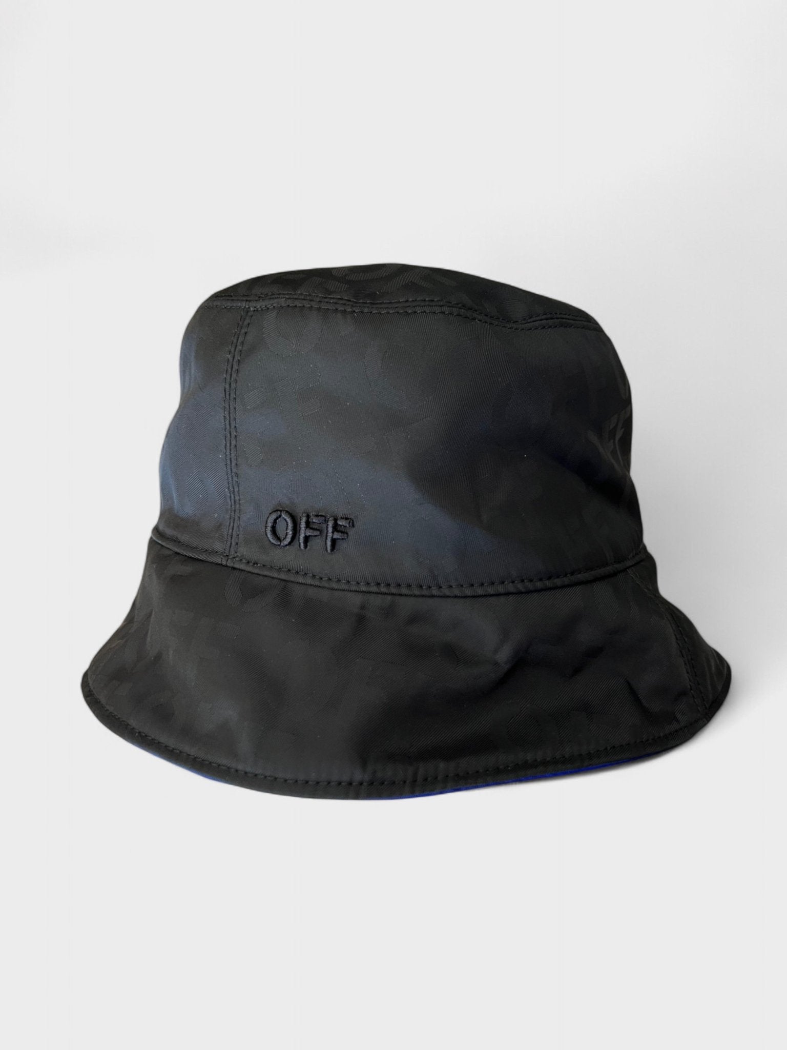 Off - White Reversible Nylon Jacquard Bucket Hat - Supplied FashionOff - White
