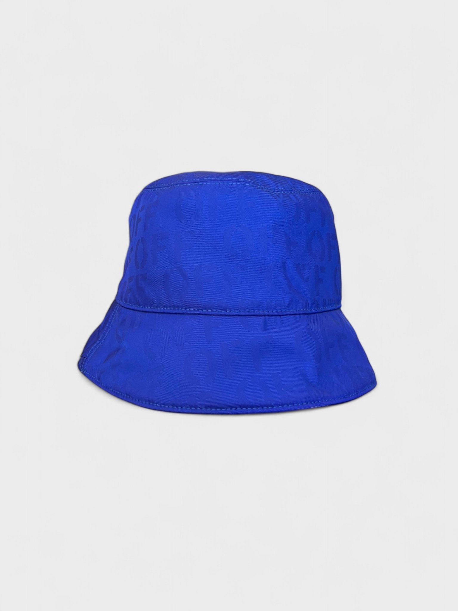 Off - White Reversible Nylon Jacquard Bucket Hat - Supplied FashionOff - White