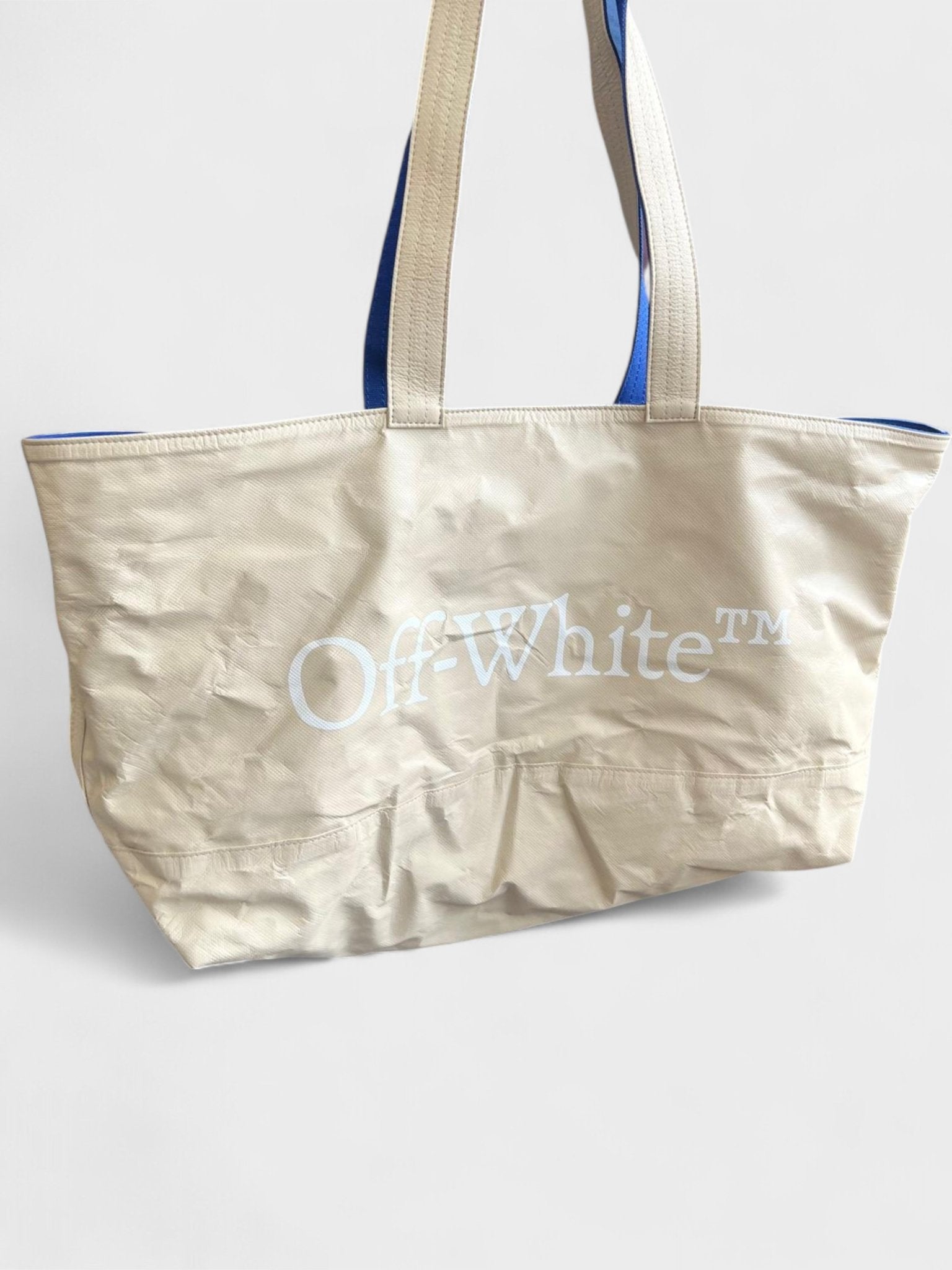 Off - White Reversible Tote Bag Beige Blue - Supplied FashionOff - White