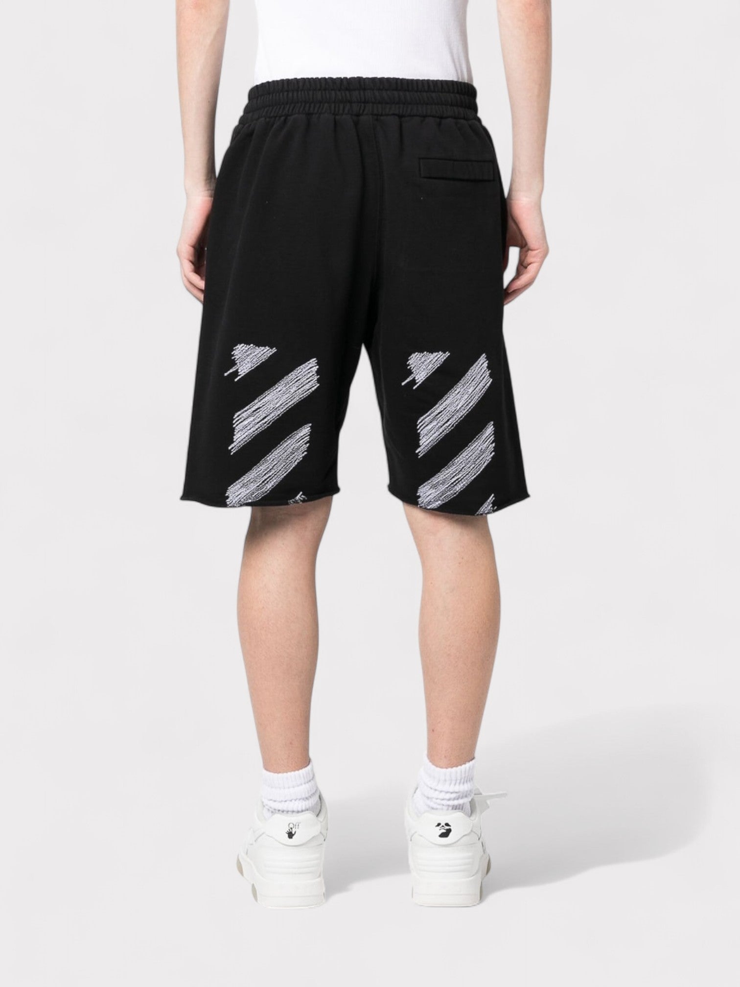 Off - White Scribble Sweatshorts Black - Supplied FashionOff - White