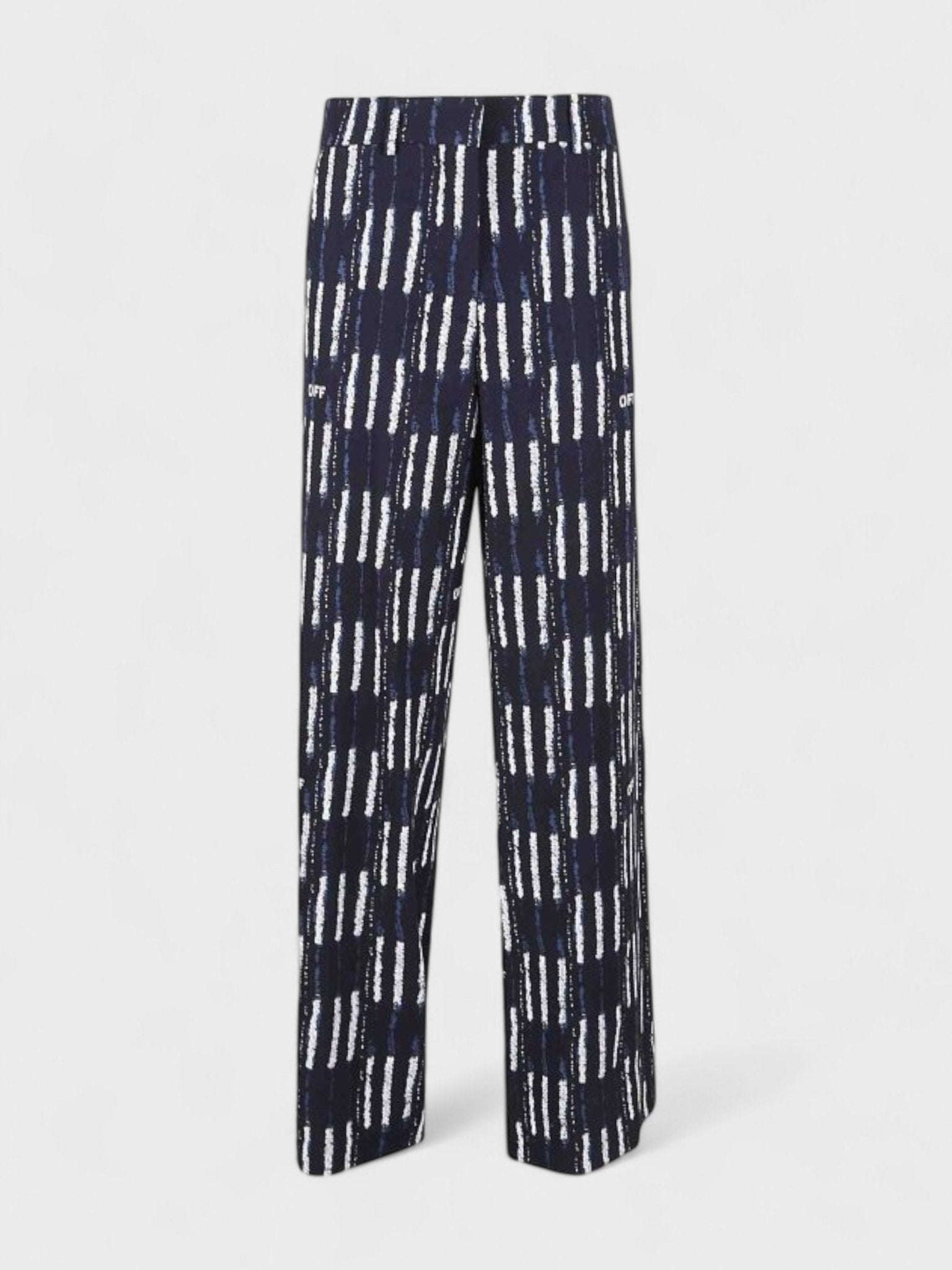 Off - White Shibori Formal Pants Blue - Supplied FashionOff White