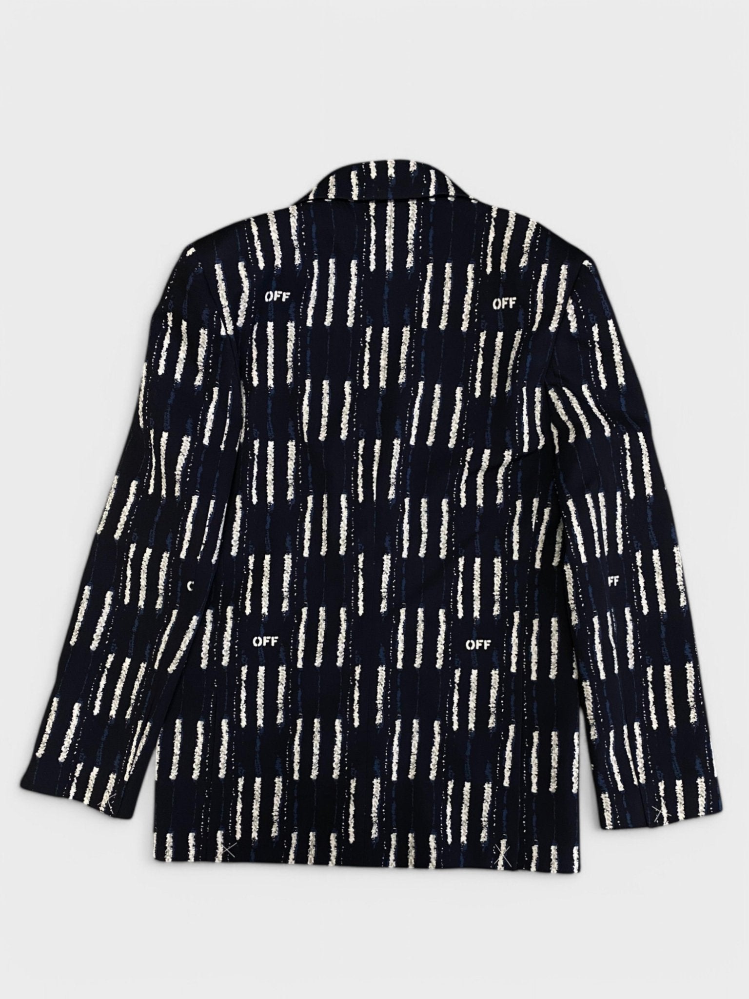 Off - White Shibori Woven Tomboy Jacket Cobalt Blue - Supplied FashionOff White