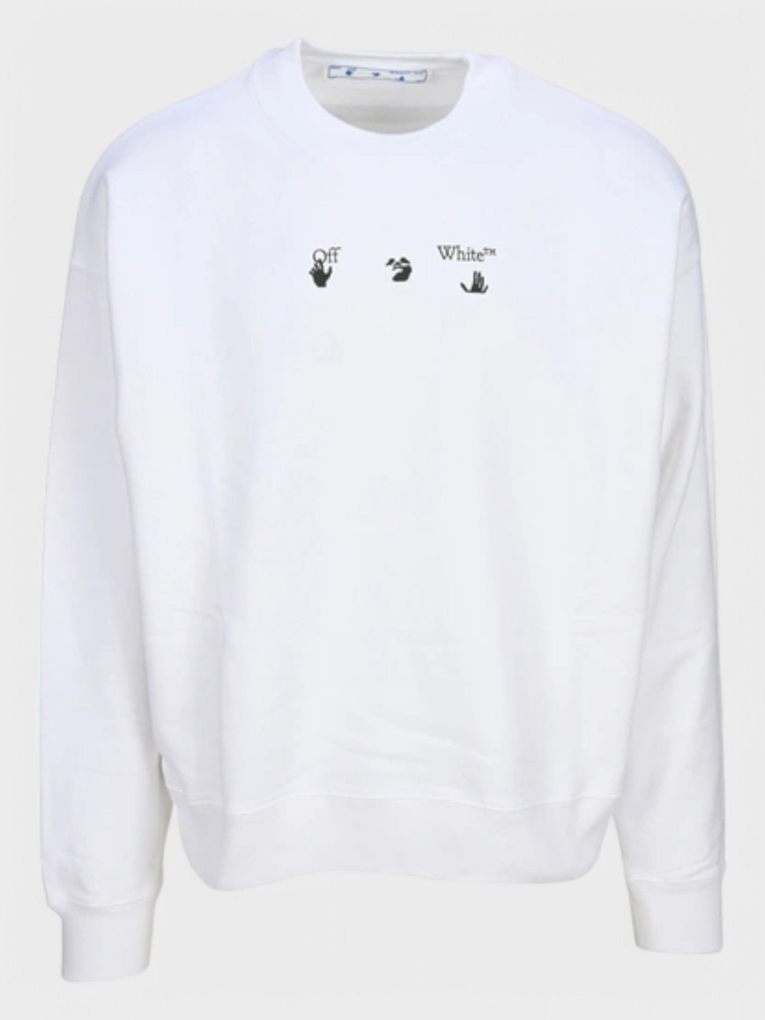 Off - White Sketch Arrows Logo Sweatshirt White - Supplied FashionOFF WHITE