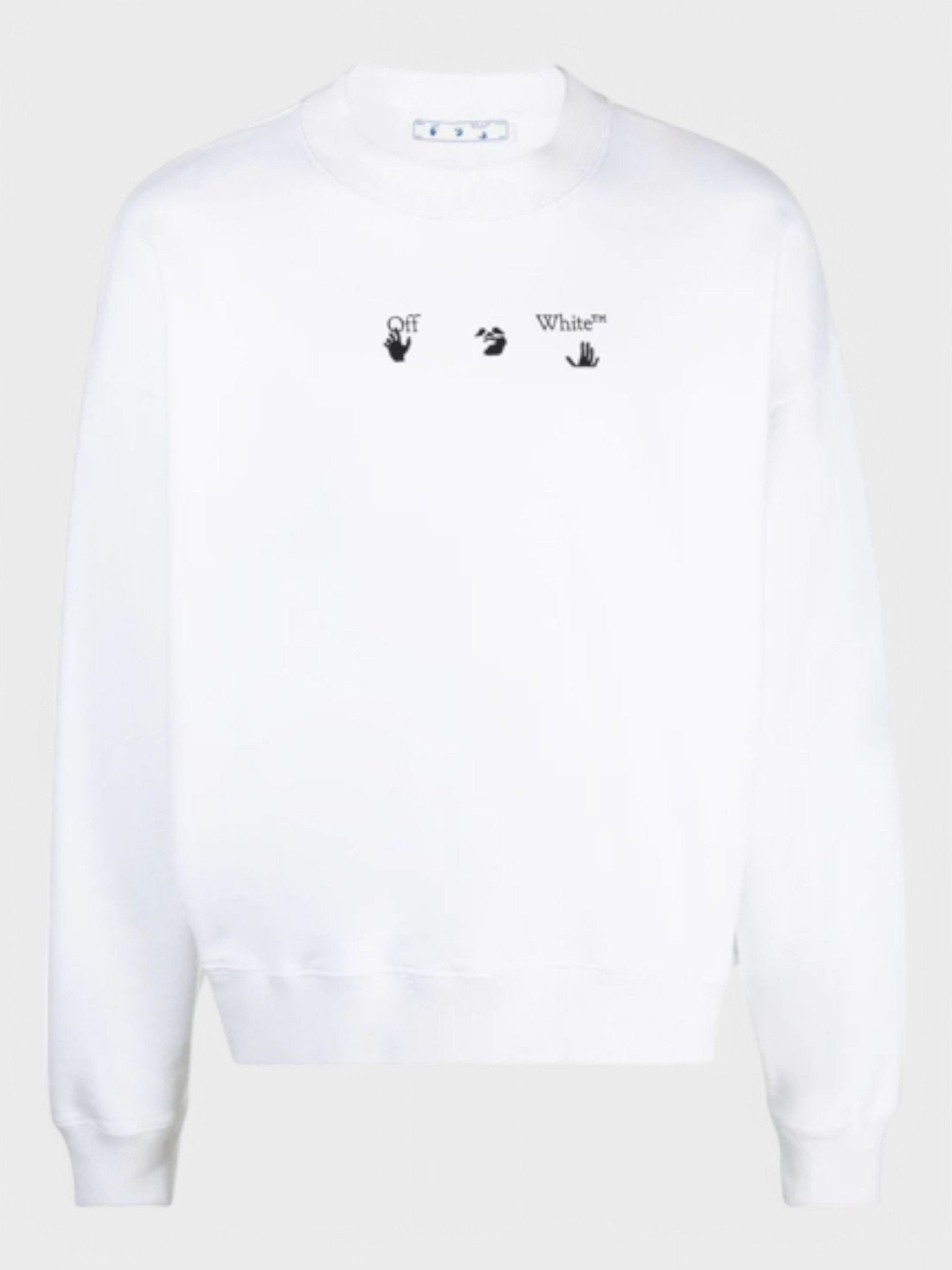 Off - White Sketch Arrows Logo Sweatshirt White - Supplied FashionOFF WHITE