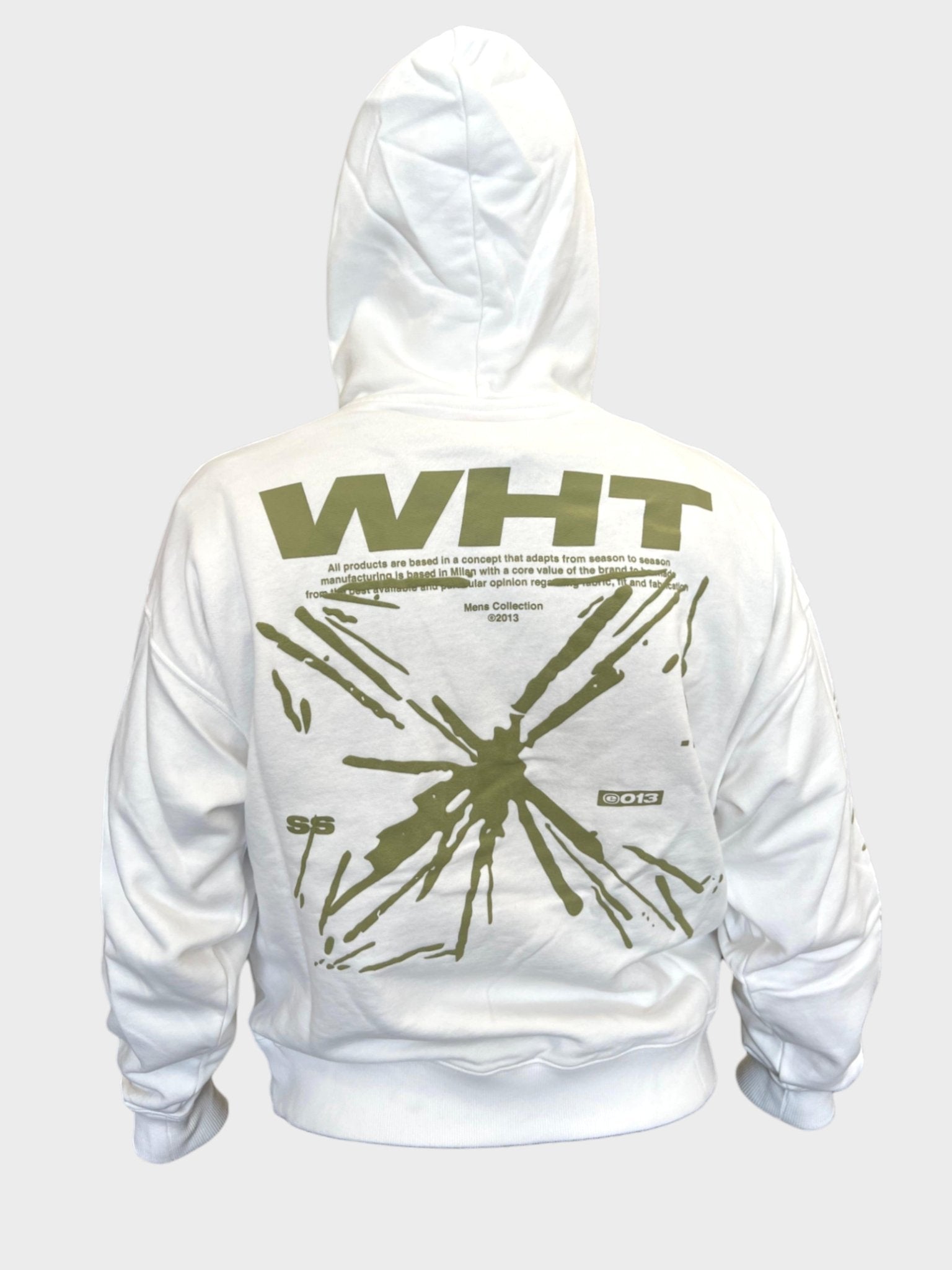 Off - White Splash Arrow Skate Hoodie White - Supplied FashionOff - White