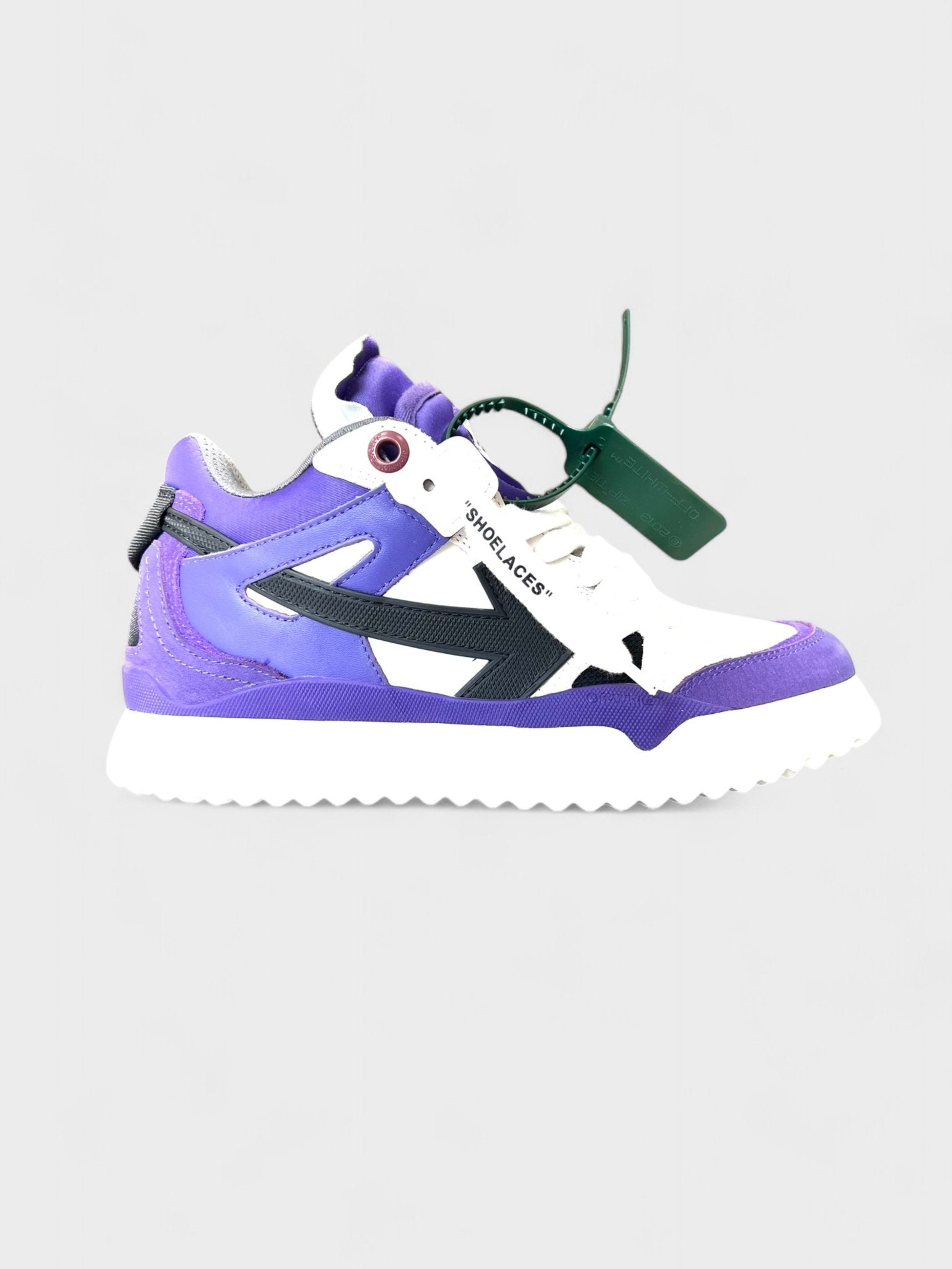 Off - White Sponge Mid - Top Sneakers Purple - Supplied FashionOff White