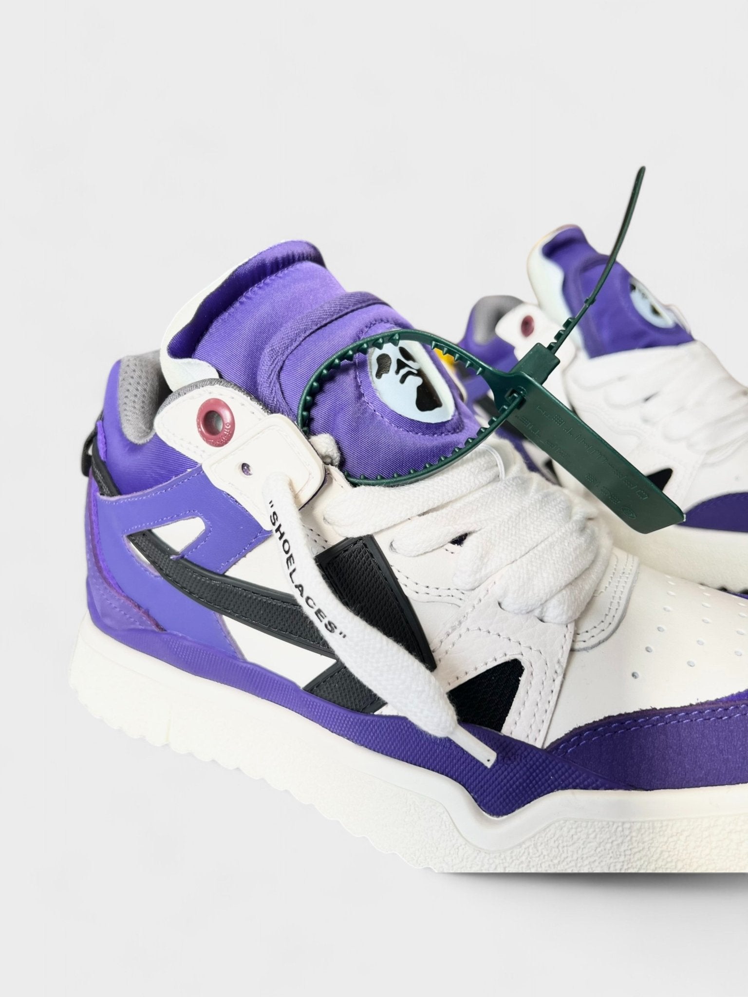 Off - White Sponge Mid - Top Sneakers Purple - Supplied FashionOff White