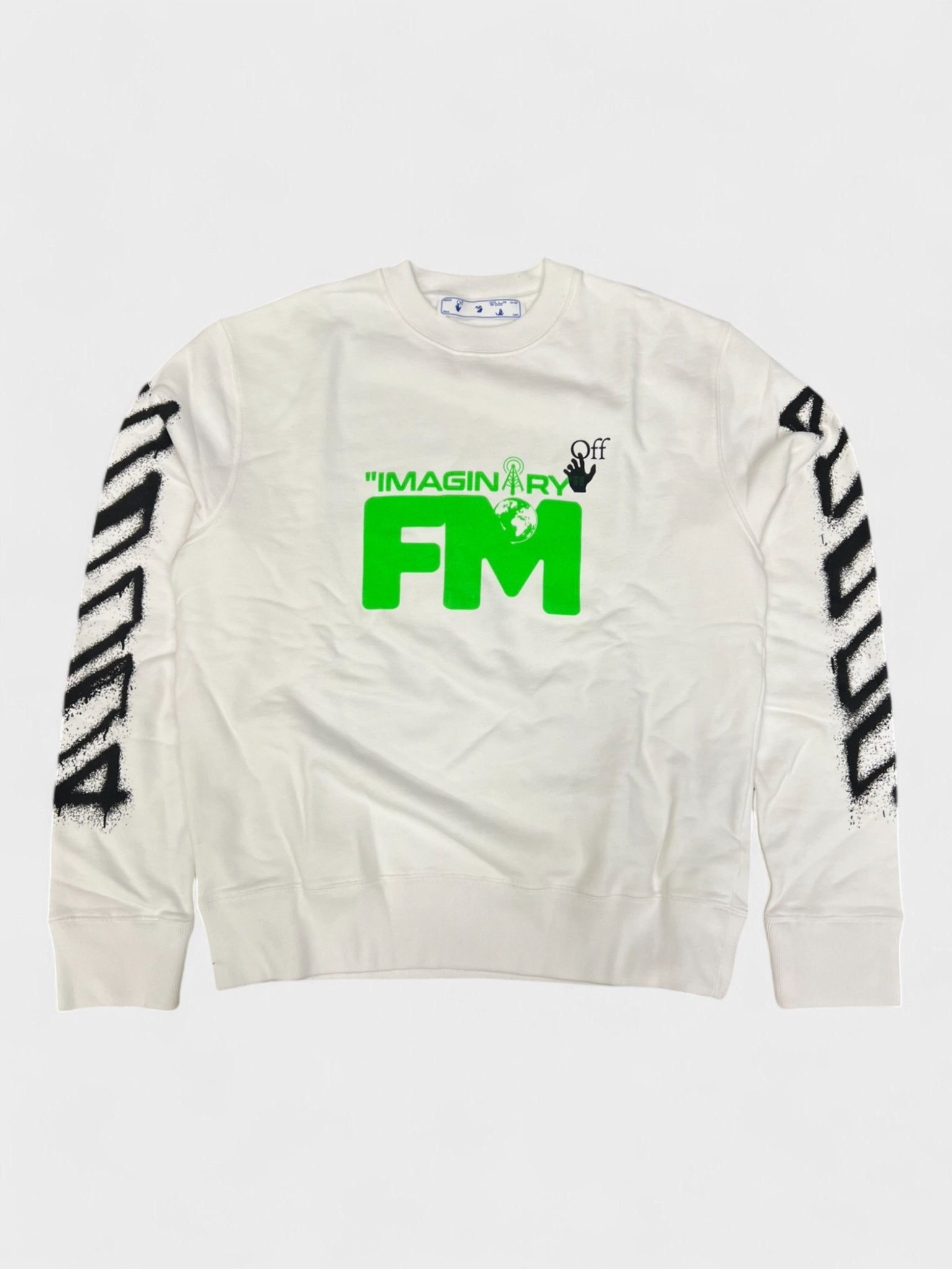 Off - White Spray Arrows Crewneck White - Supplied FashionHeron Preston