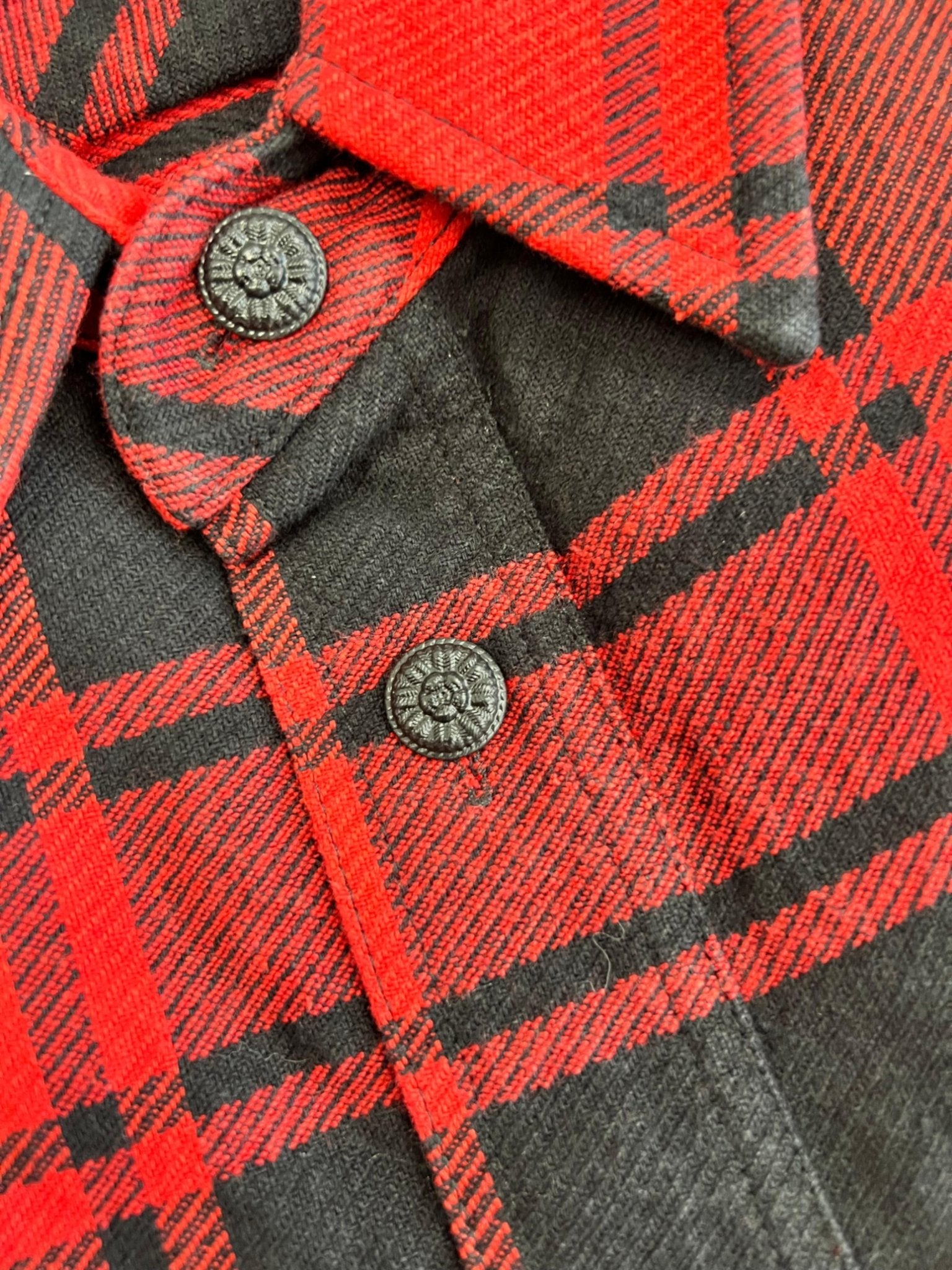 Off - White Ssense Quote Flannel Shirt Red Black - Supplied FashionOff - White