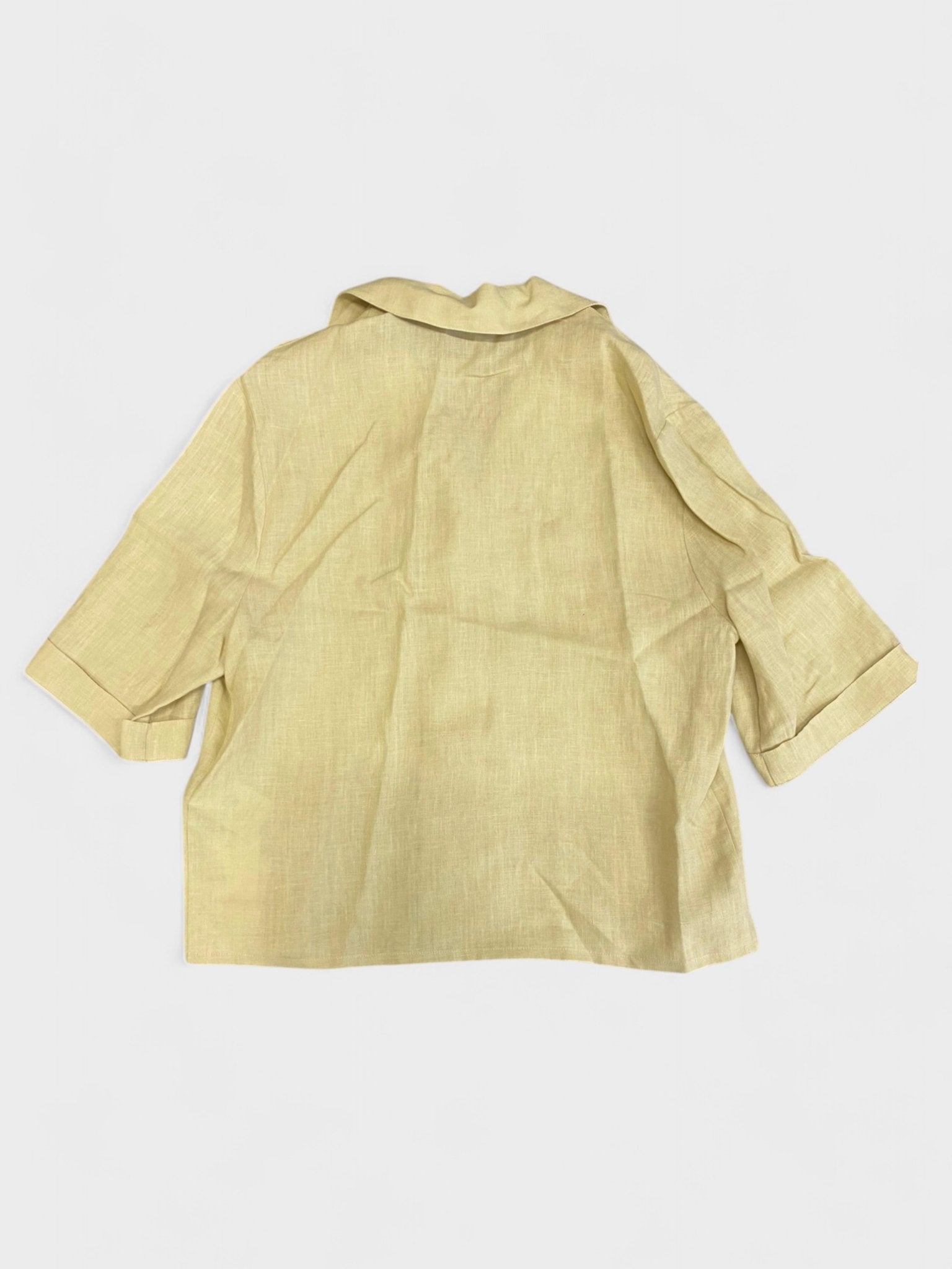 Off - White Staff Linen Shirt Beige - Supplied FashionOff White