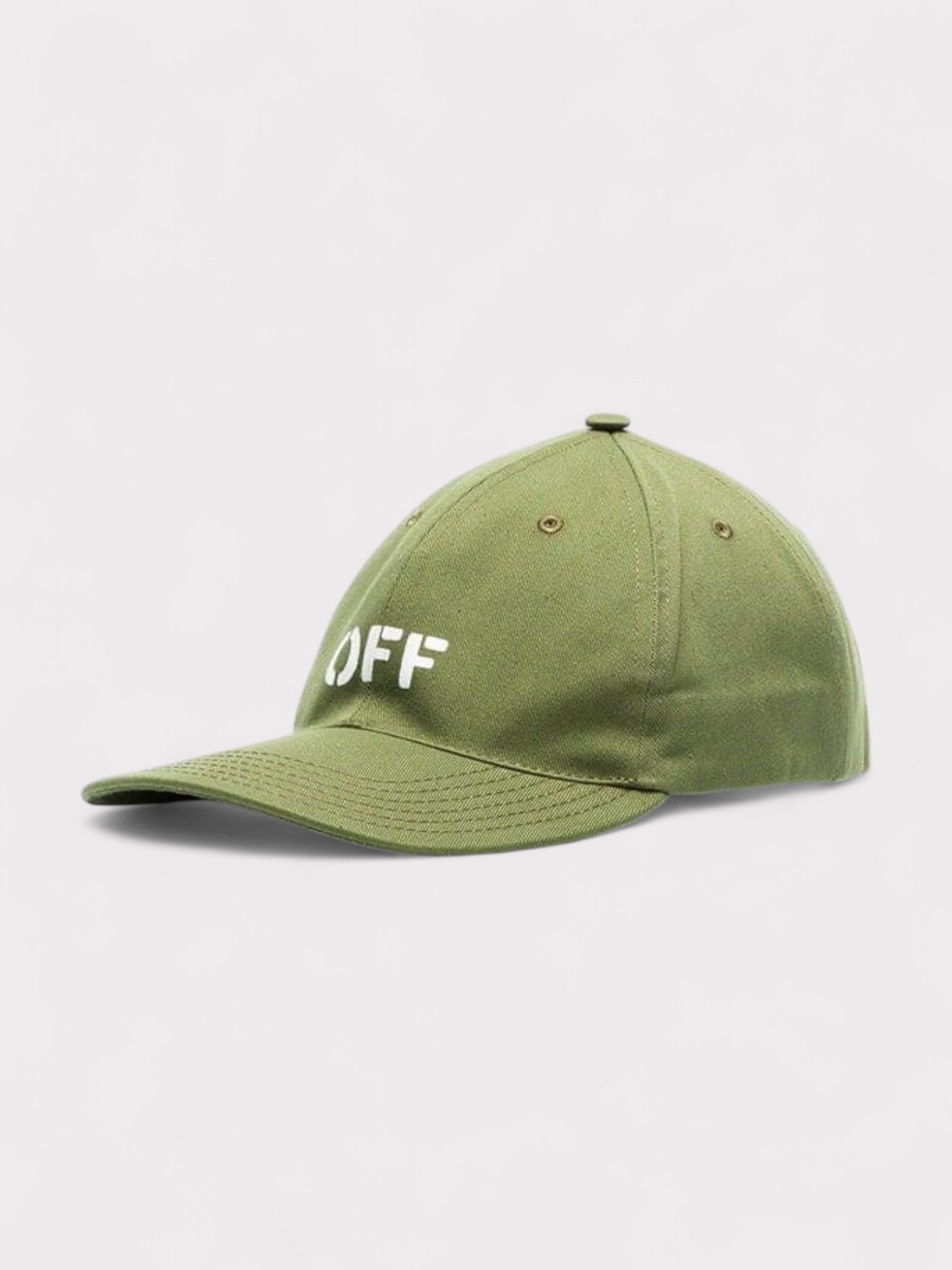 Off - White Stamp Logo Military Green Cap - Supplied FashionOff - White