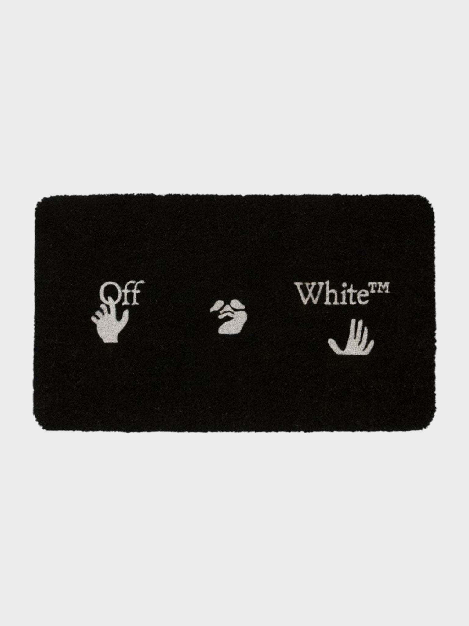 Off - White Swimming Man Black Doormat - Supplied FashionOff White