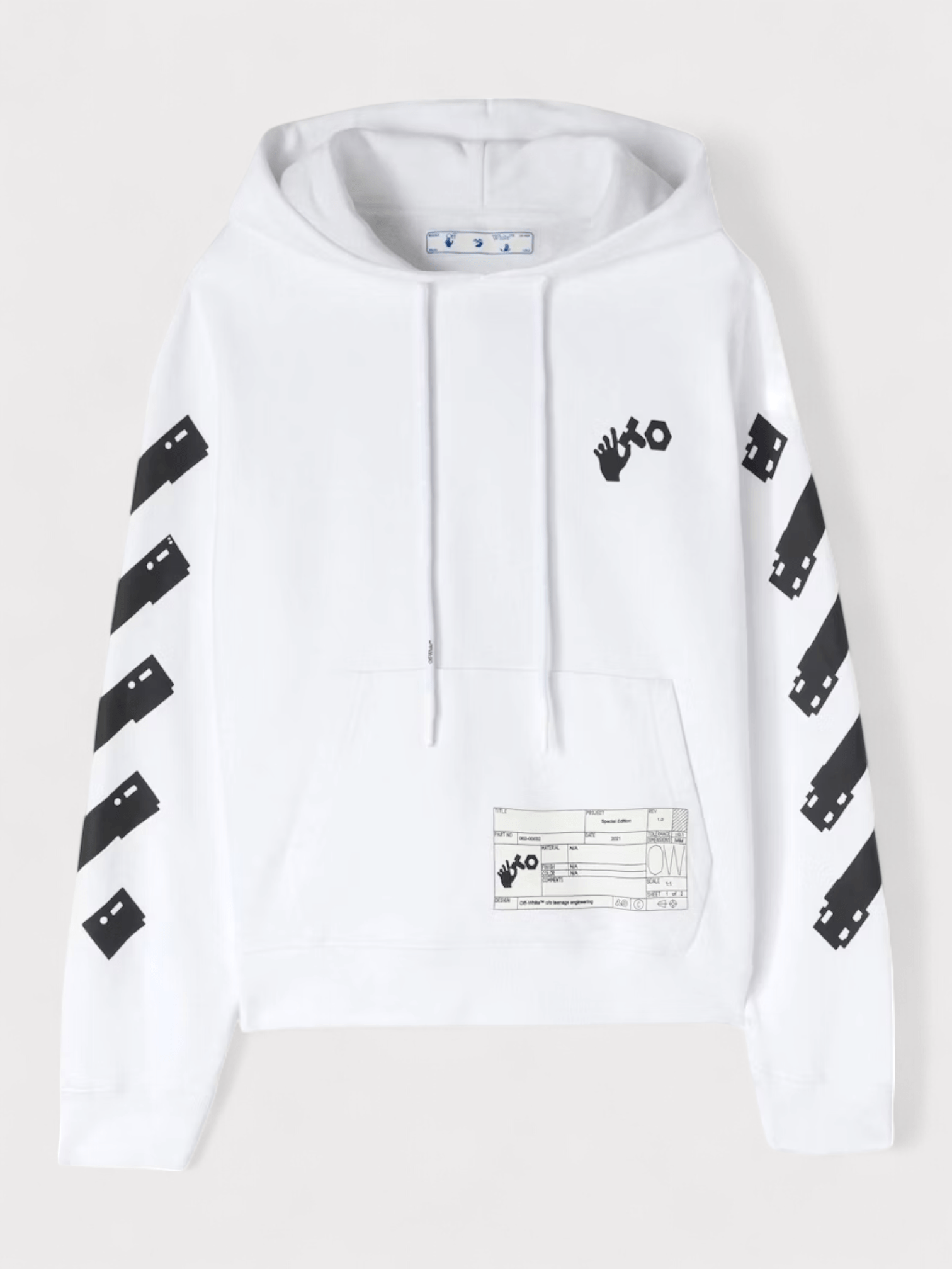 Off - White Teenage Engineering Arrow Hoodie White - Supplied FashionOff - White