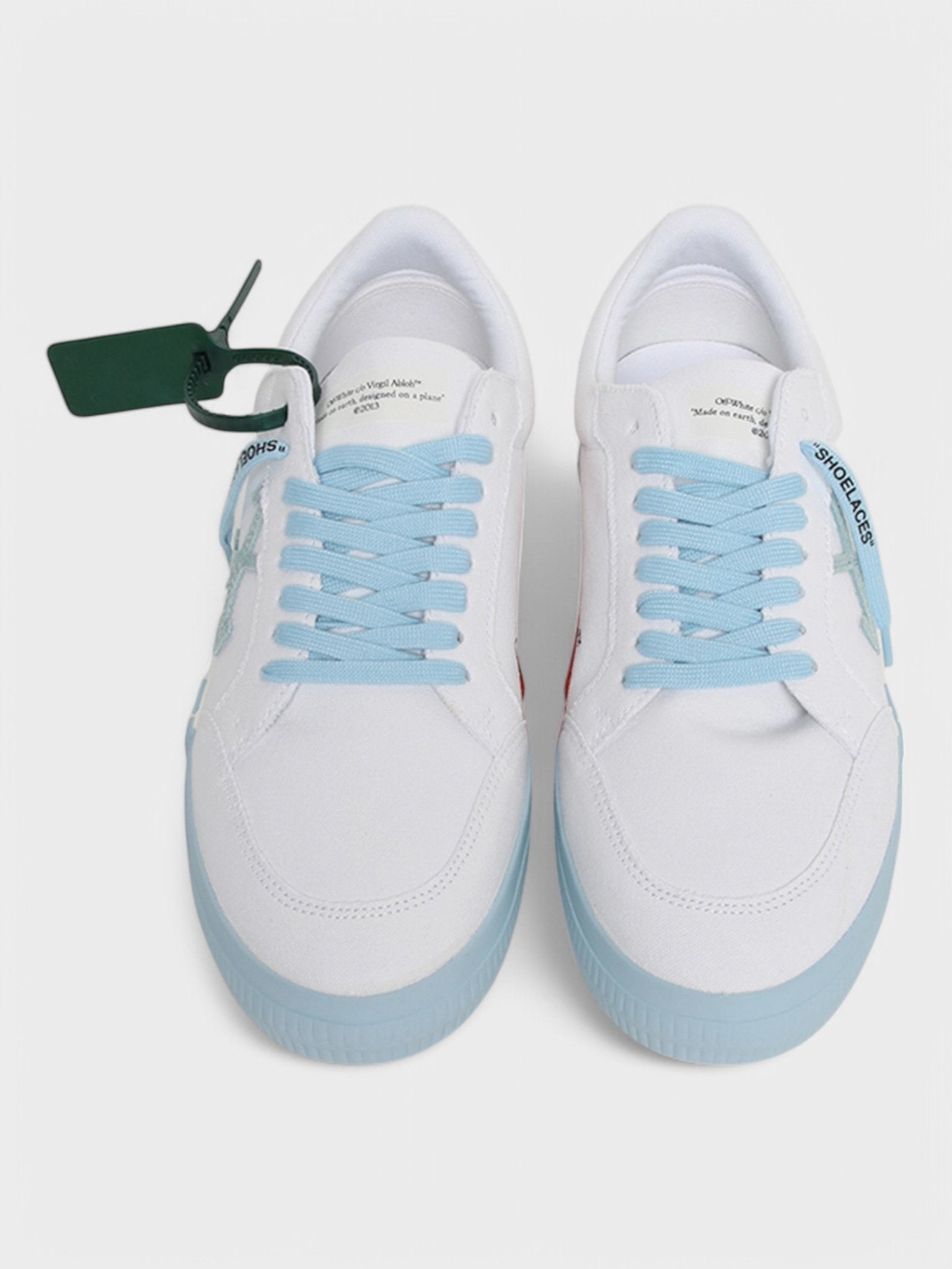 Off - White Vulc Low Cotton White Light Blue - Supplied FashionOFF WHITE