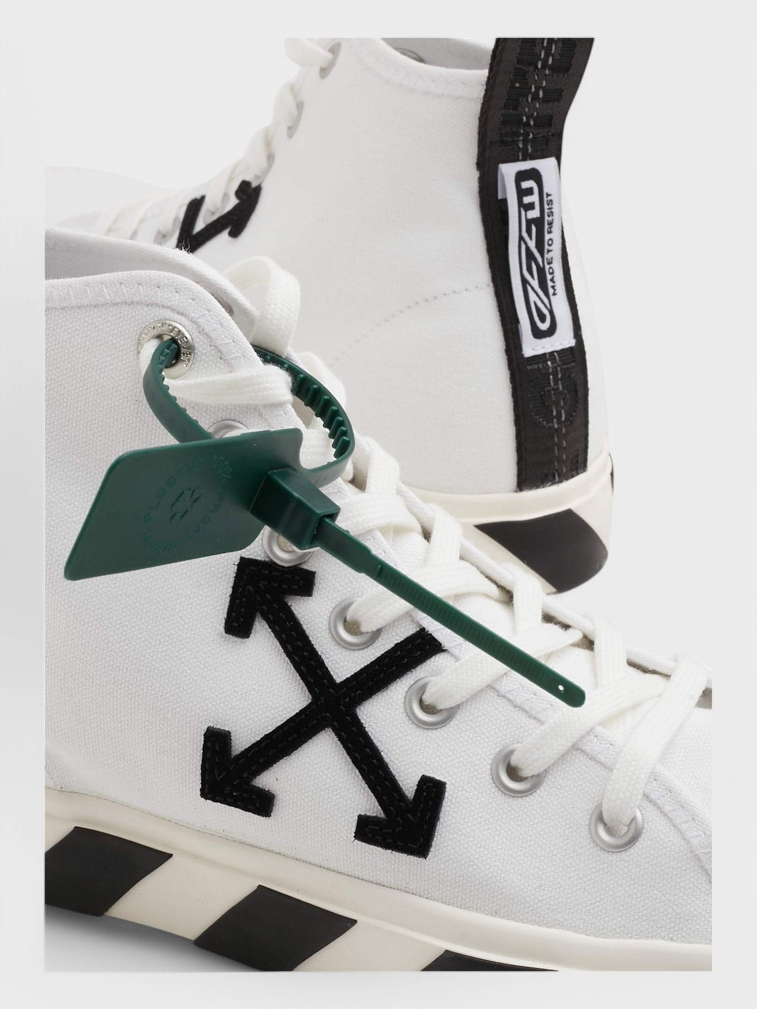 Off - White Vulc Sneaker Mid 'White Black' - Supplied FashionOff White