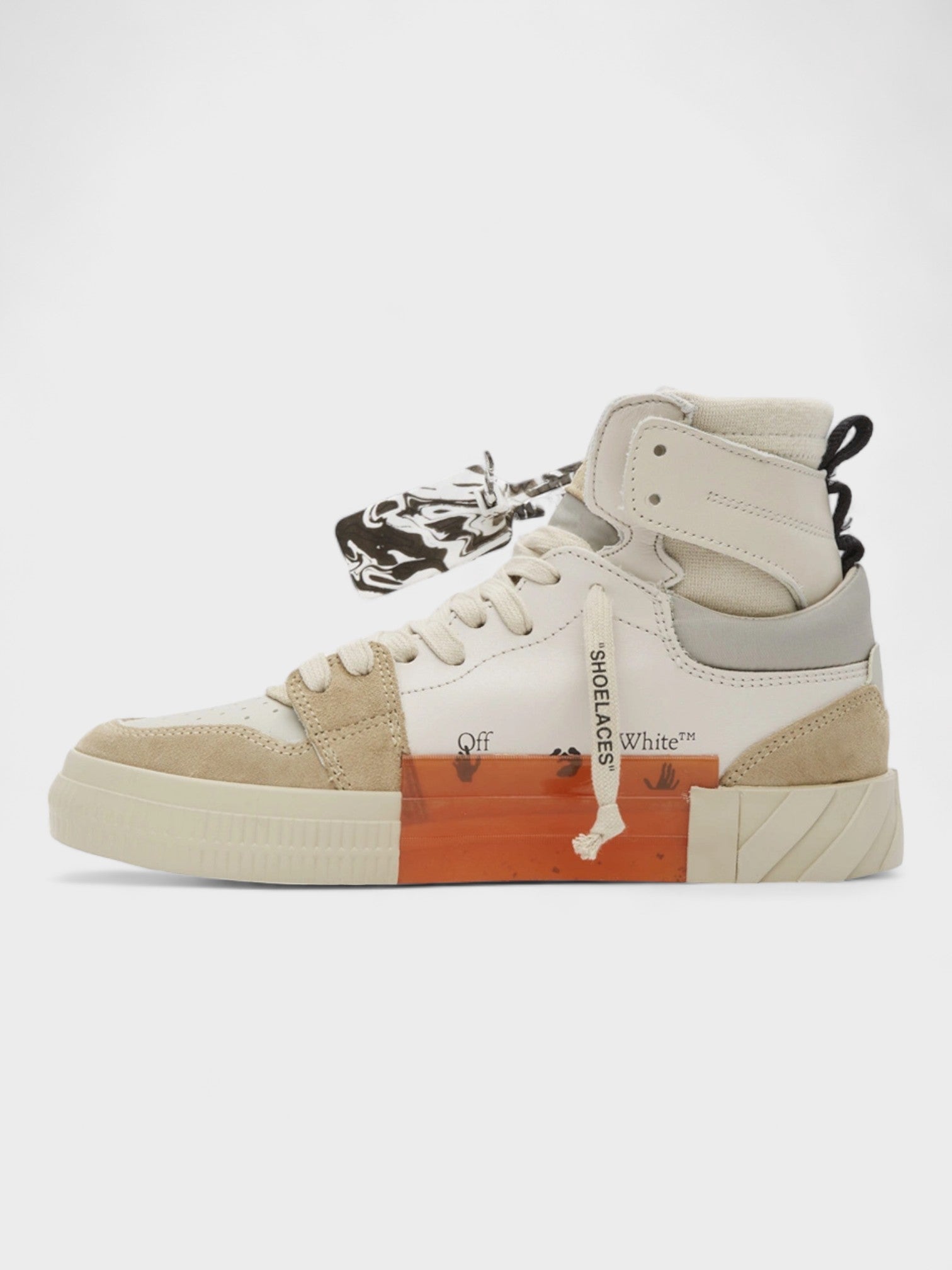 Off-White Vulcanized High-Top Sneakers Beige - Supplied LuxuryOff-White