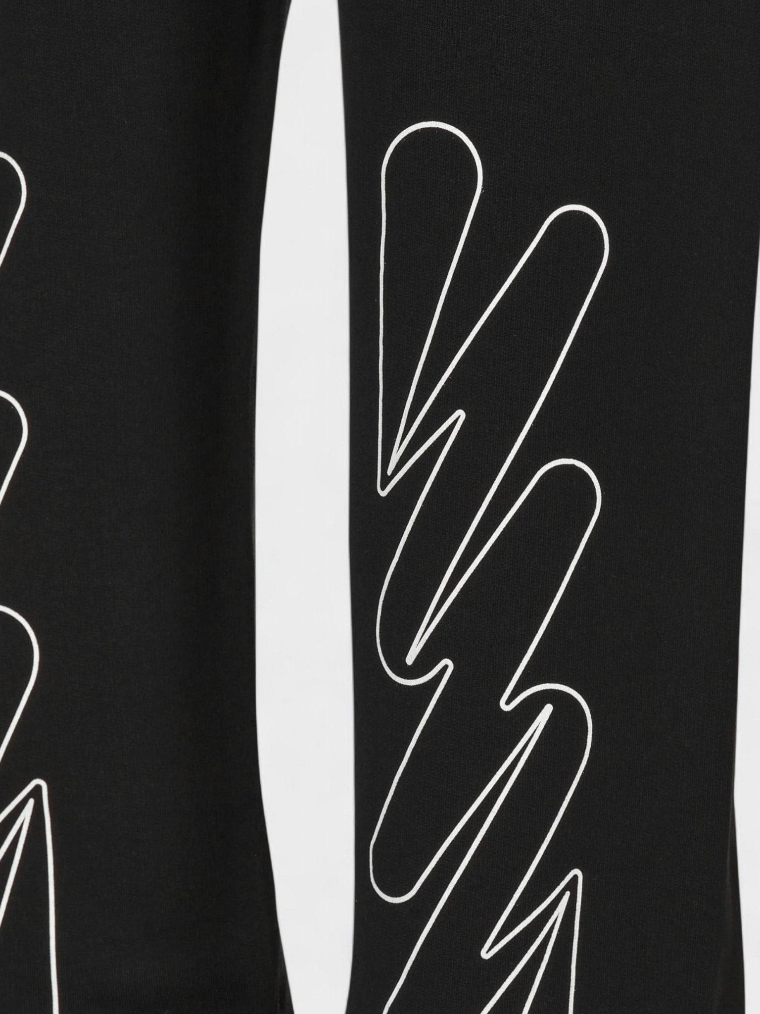 Off - White Wave Outline Diag Slim Sweatpants Black - Supplied FashionOff - White