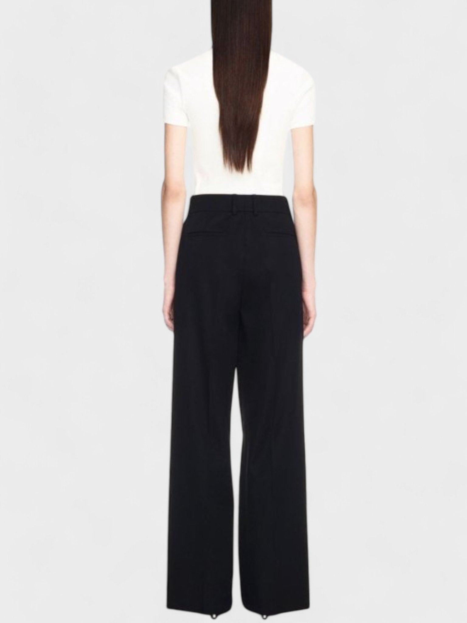 Off - White Wool Formal Over Pant Black - Supplied FashionOff White