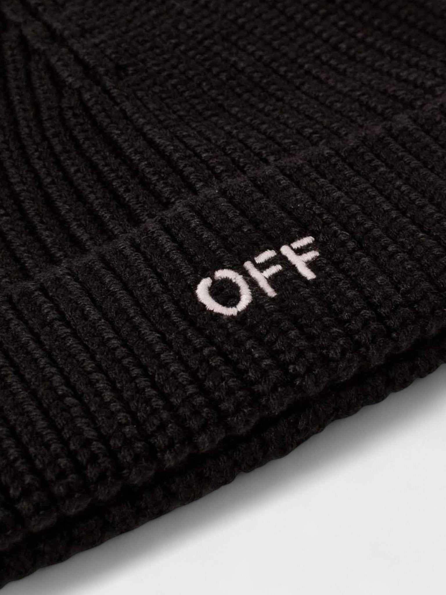 Off - White Wool Off Stamp Classic Beanie Black - Supplied FashionJACQUEMUS